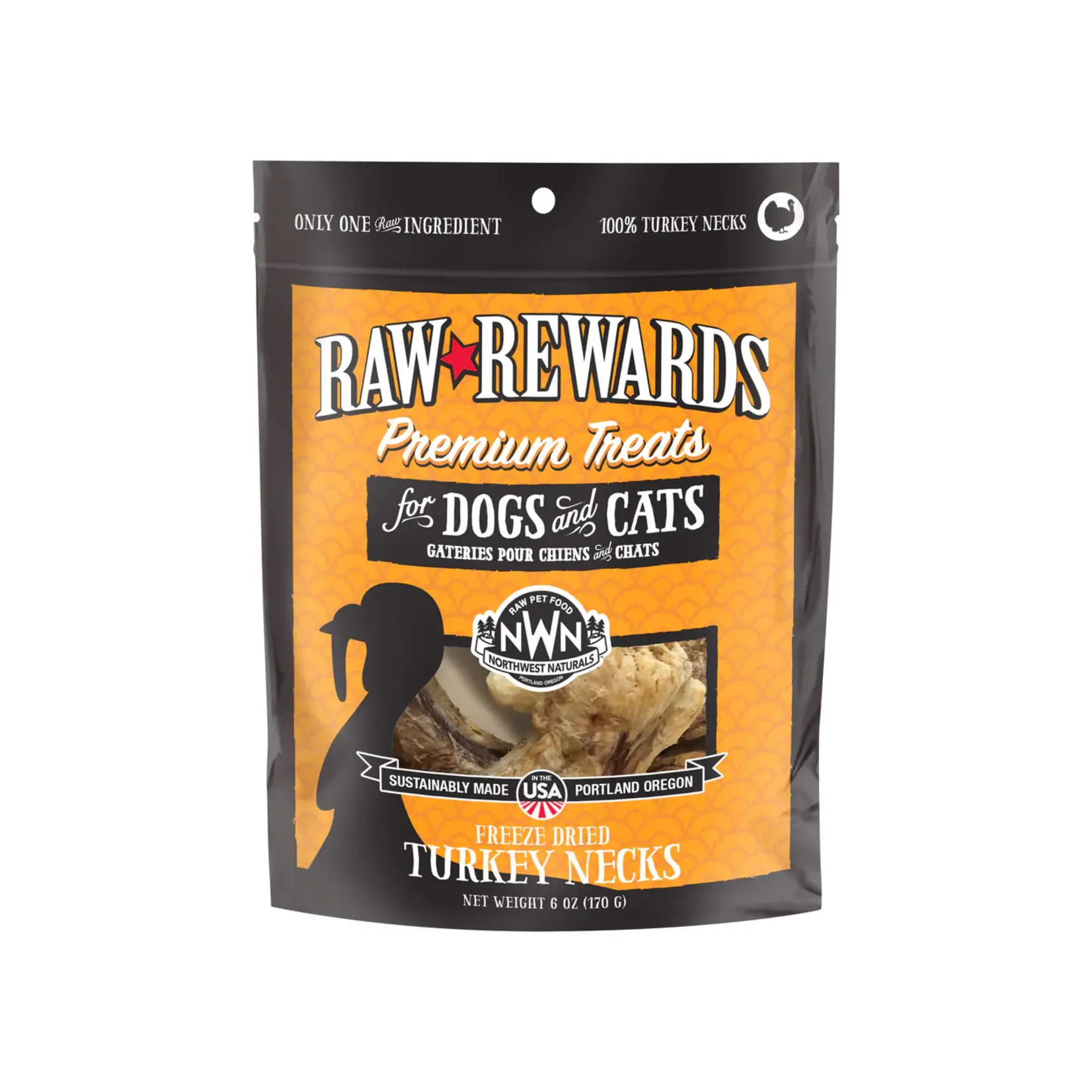 Northwest Naturals Northwest Naturals Raw Rewards Freeze Dried Turkey Necks 6oz