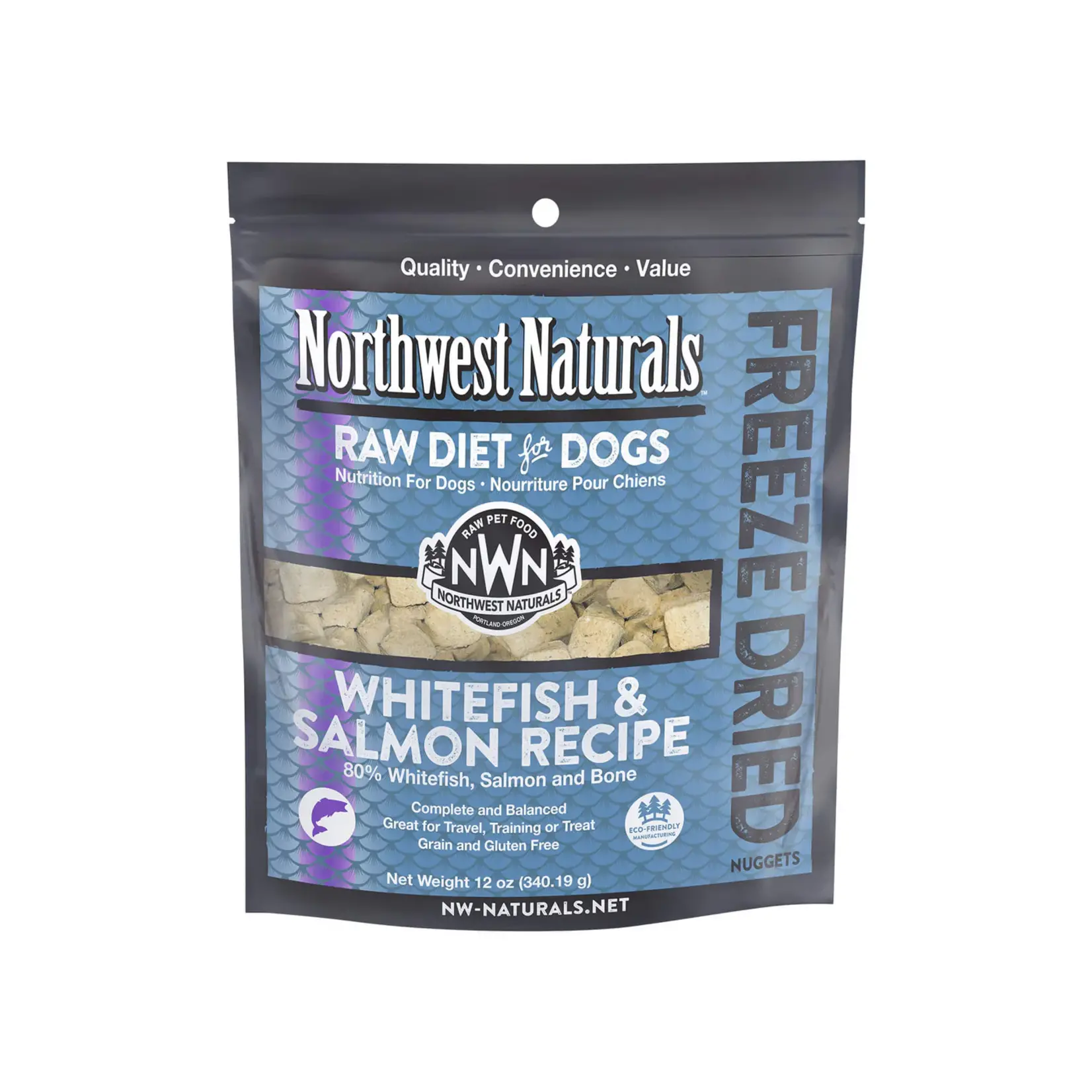 Northwest Naturals Northwest Naturals Freeze Dried Raw Nuggets Whitefish & Salmon Dog Food 12oz