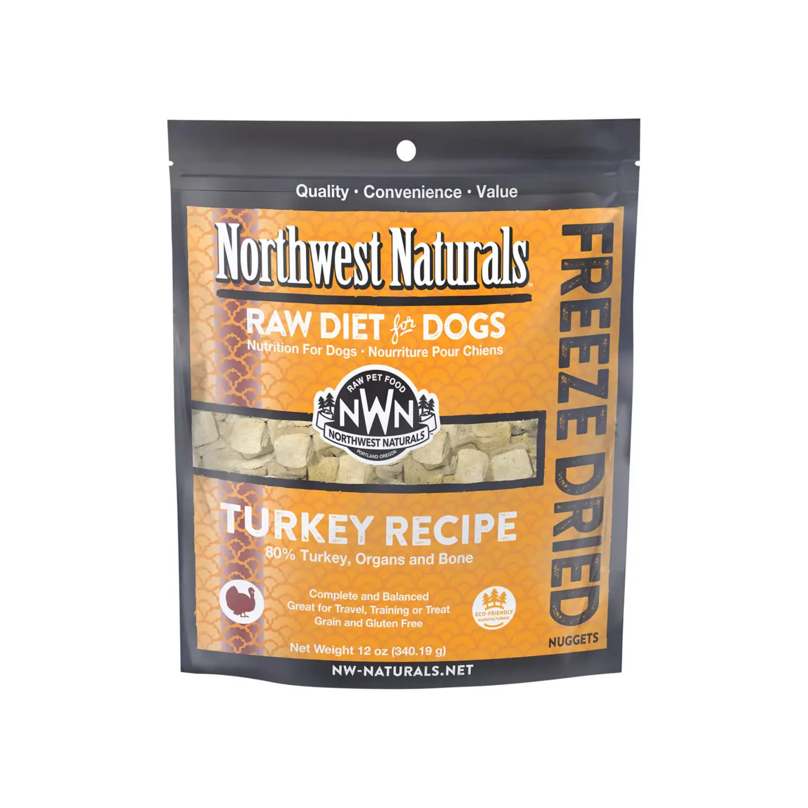 Northwest Naturals Northwest Naturals Freeze Dried Raw Nuggets Turkey 12oz Dog