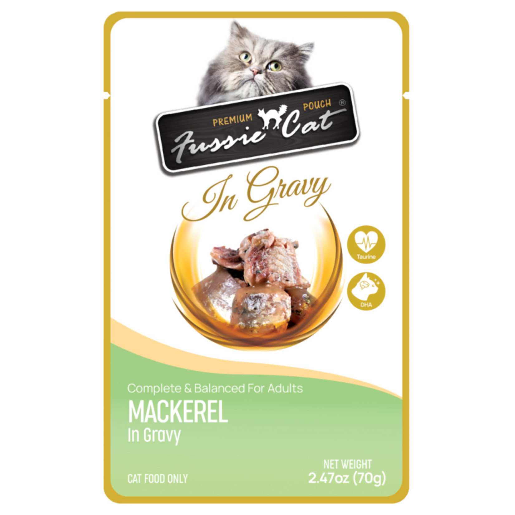 Fussie Cat FUSSIE Mackerel Pouch GRAVY 2.47oz