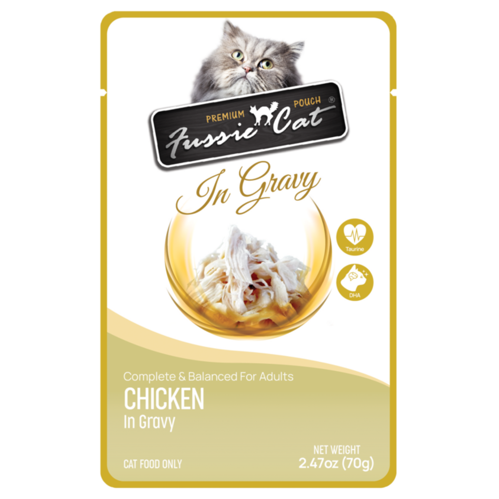 Fussie Cat FUSSIE Chicken Pouch GRAVY 2.47oz