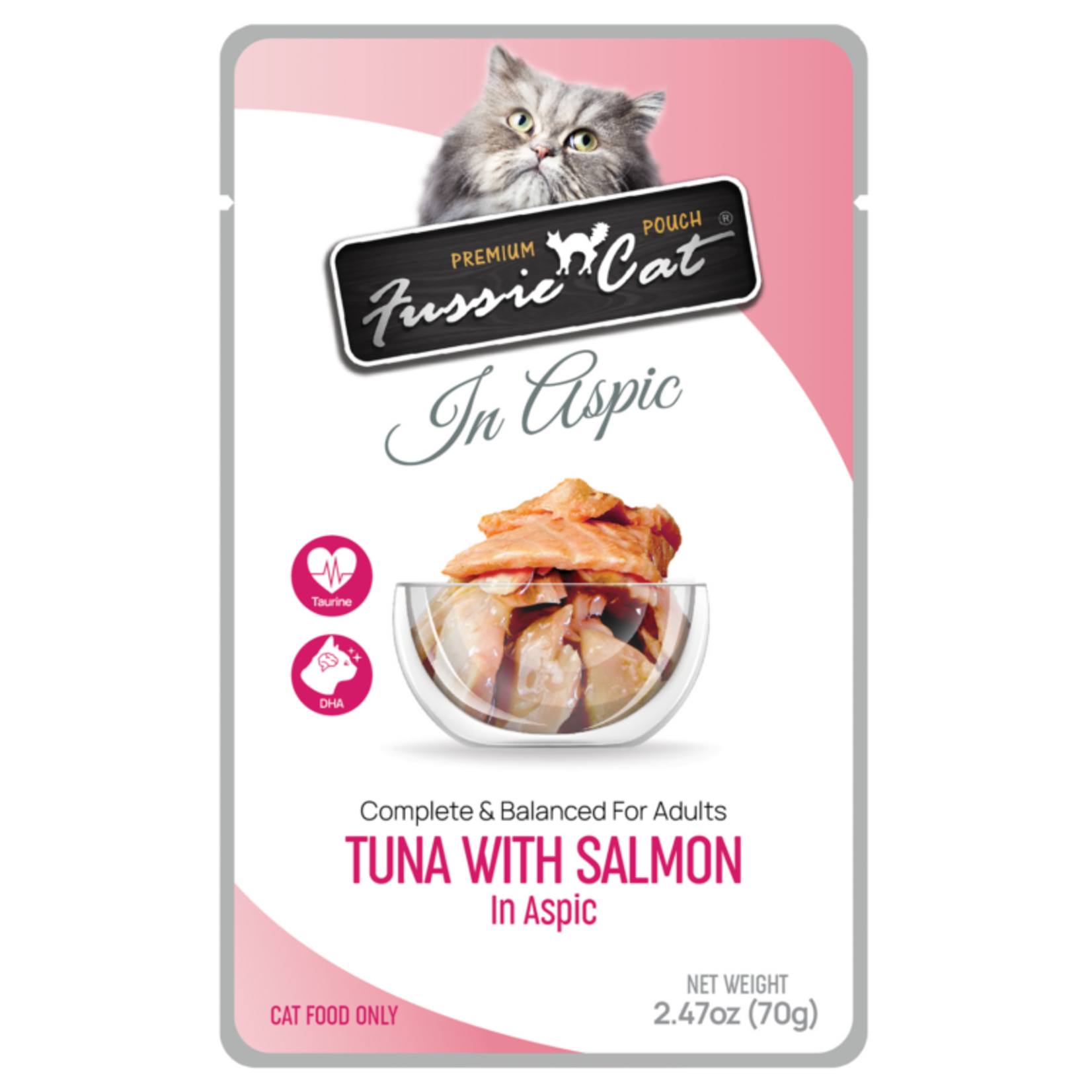 Fussie Cat FUSSIE Pouch Tuna Salmon ASPIC 2.47oz