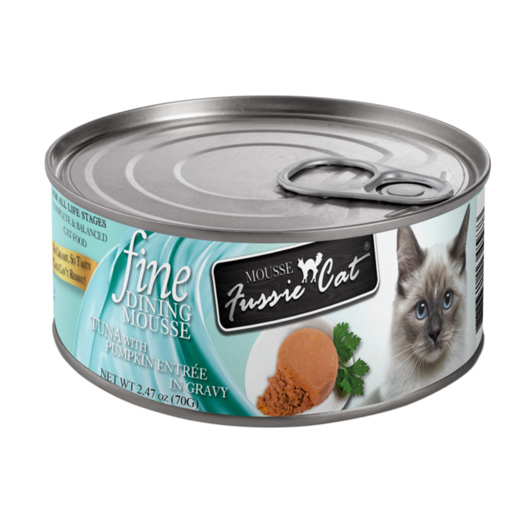 Fussie Cat FUSSIE Fine Dining MOUSSE Tuna Pump Cat Can 2.47oz