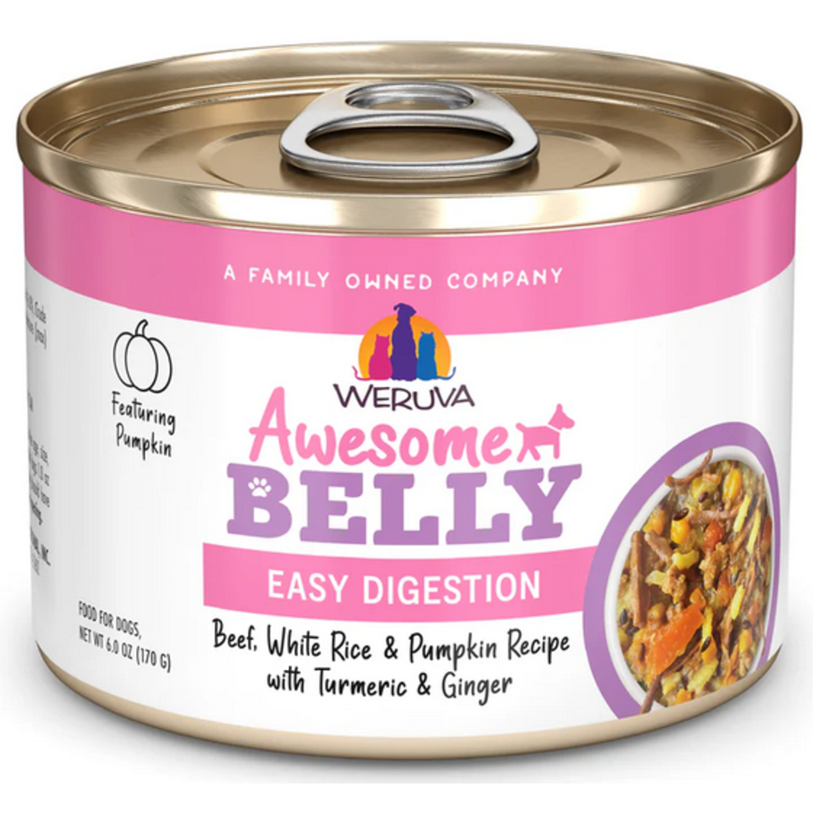 Weruva WERUVA Awesome Belly Beef & Rice Dog 6oz