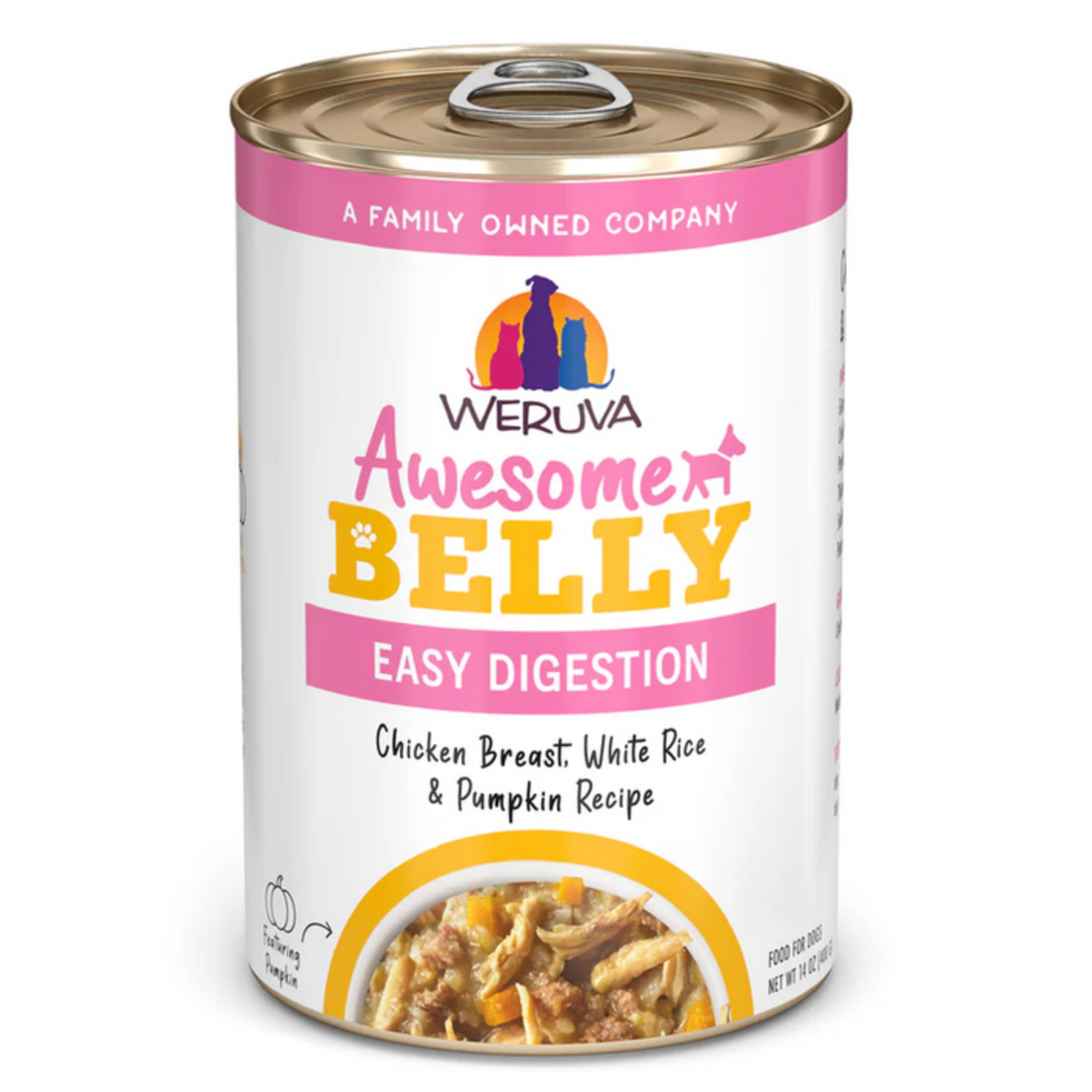Weruva WERUVA Awesome Belly Chicken Rice Pumpkin Dog 14oz