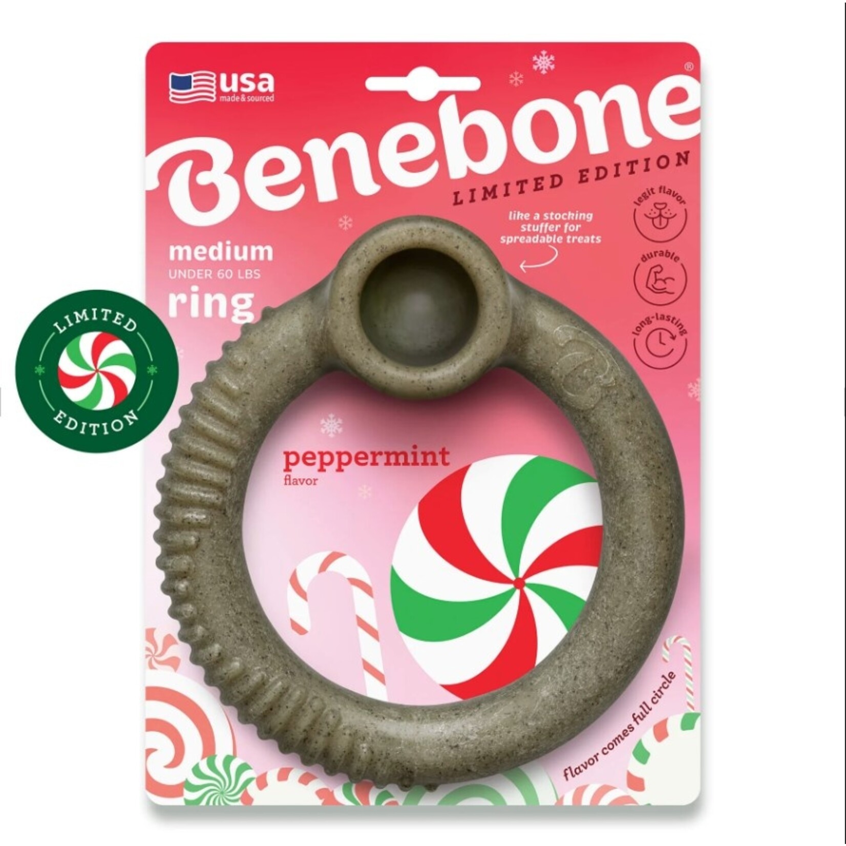 Benebone BENEBONE Peppermint Ring Medium