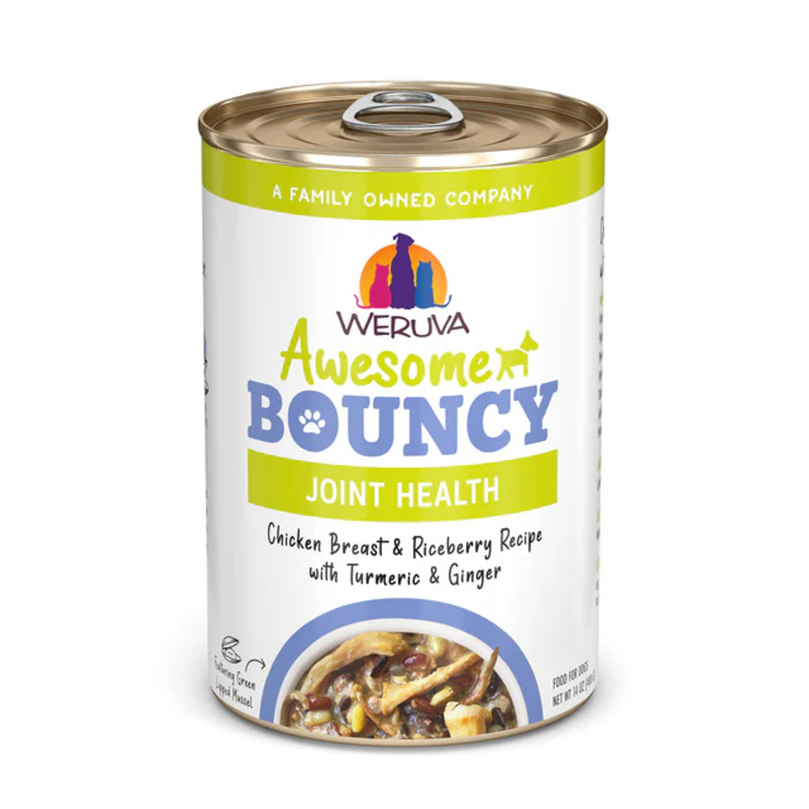 Weruva WERUVA Awesome Bouncy Chicken & Rice Dog 14oz