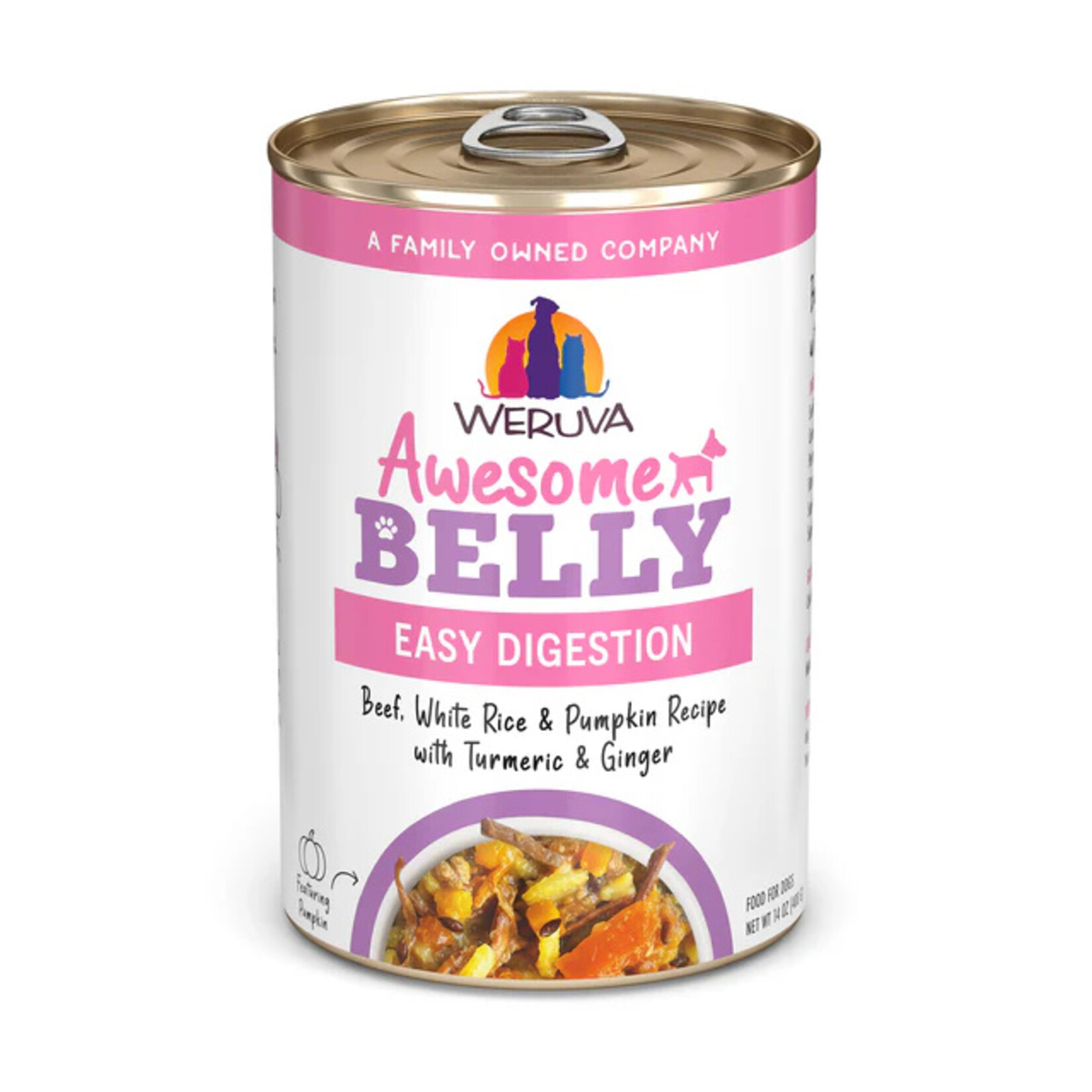 Weruva WERUVA Awesome Belly Beef & Rice Dog 14oz