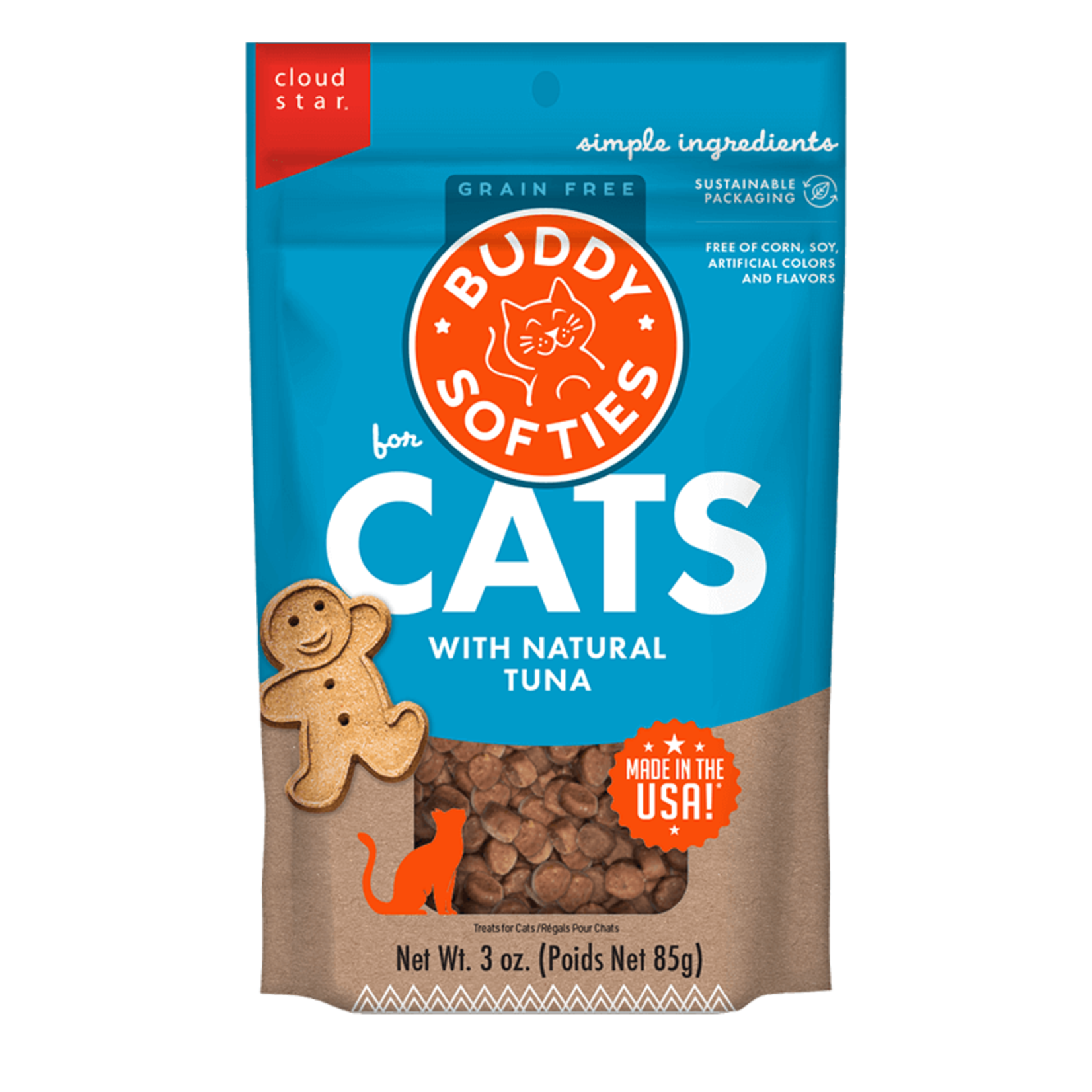 Cloud Star Buddy Biscuits Tempting Tuna Cat Treats 3oz