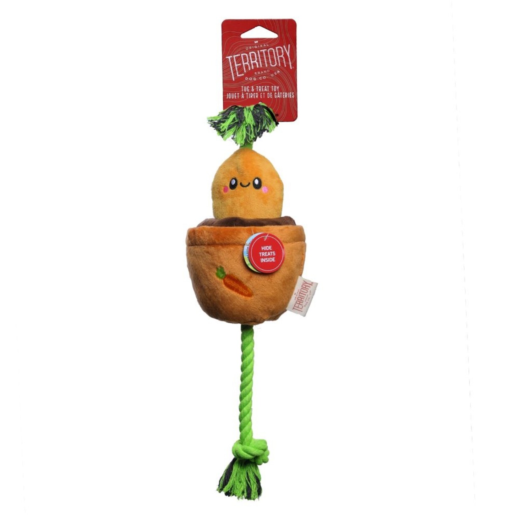 Territory TERRITORY Dog Treat & Tug Carrot 15"