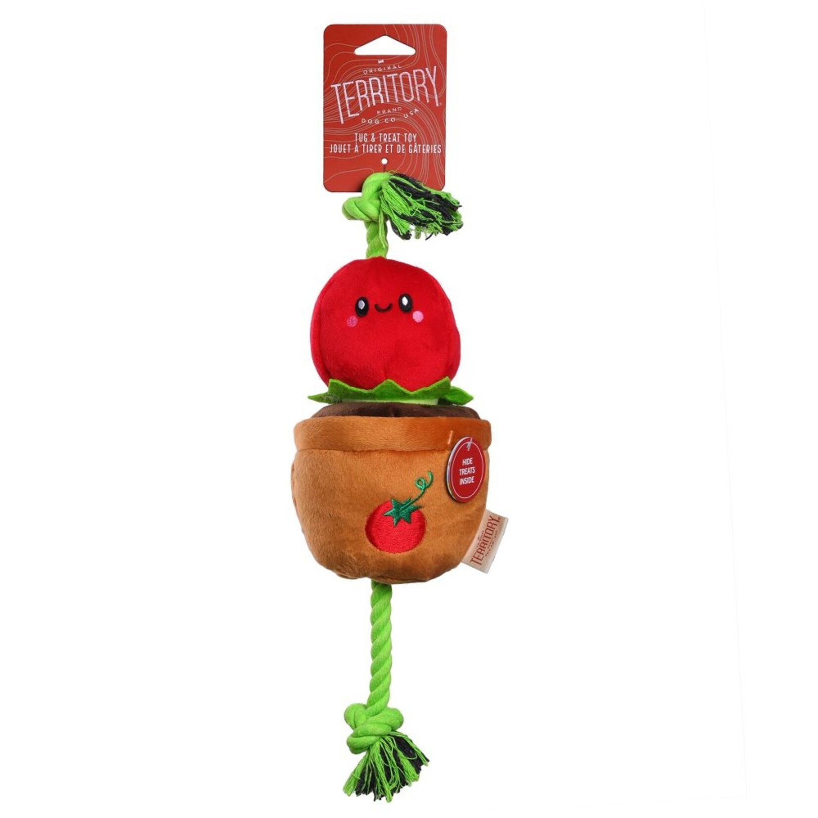 Territory TERRITORY Dog Treat & Tug Tomato 15"