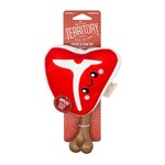 Territory TERRITORY Plush 2 in 1 Meat on Bone Dog Toy 8"