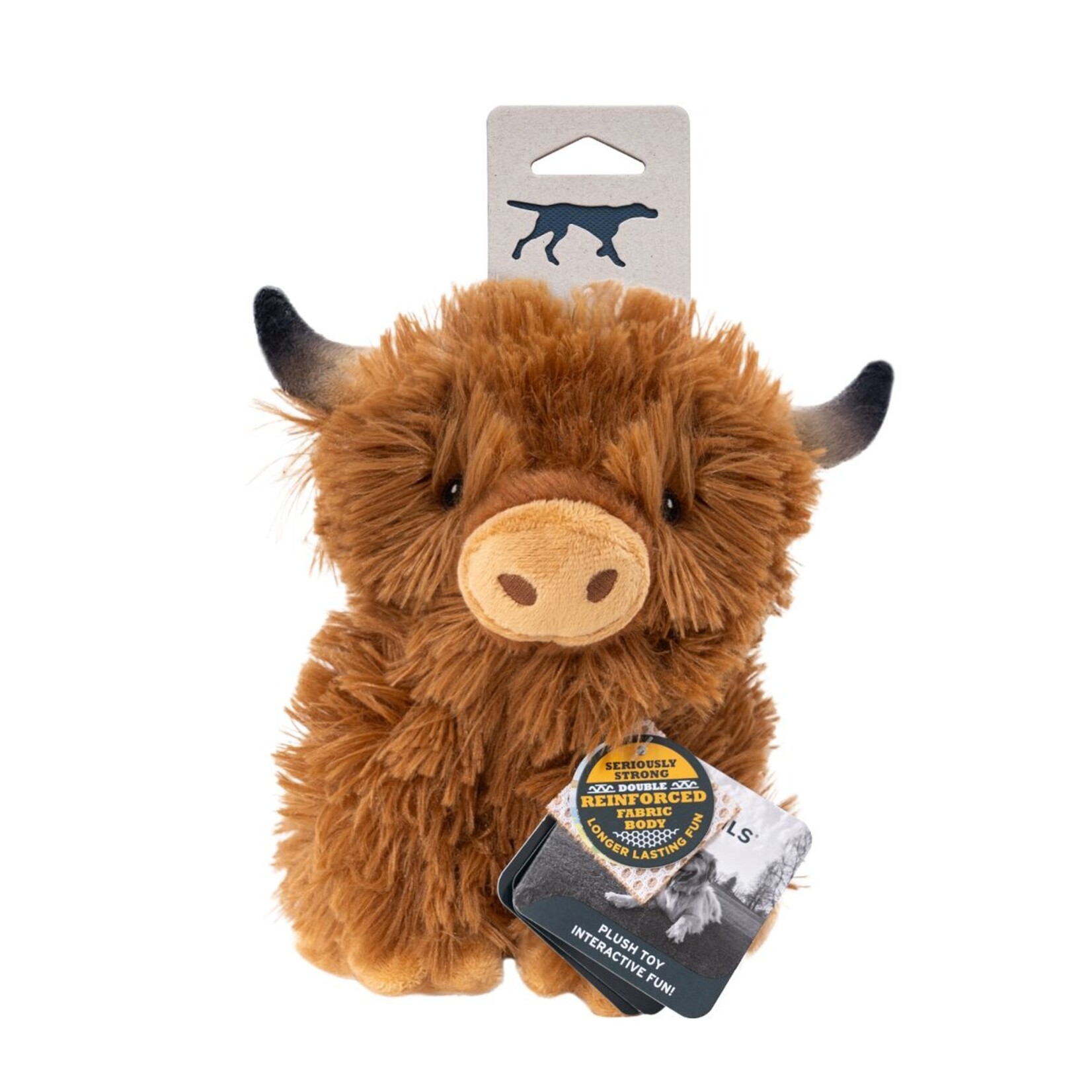 Tall Tails TALL TAILS Plush Highland Cow Dog Toy 8"