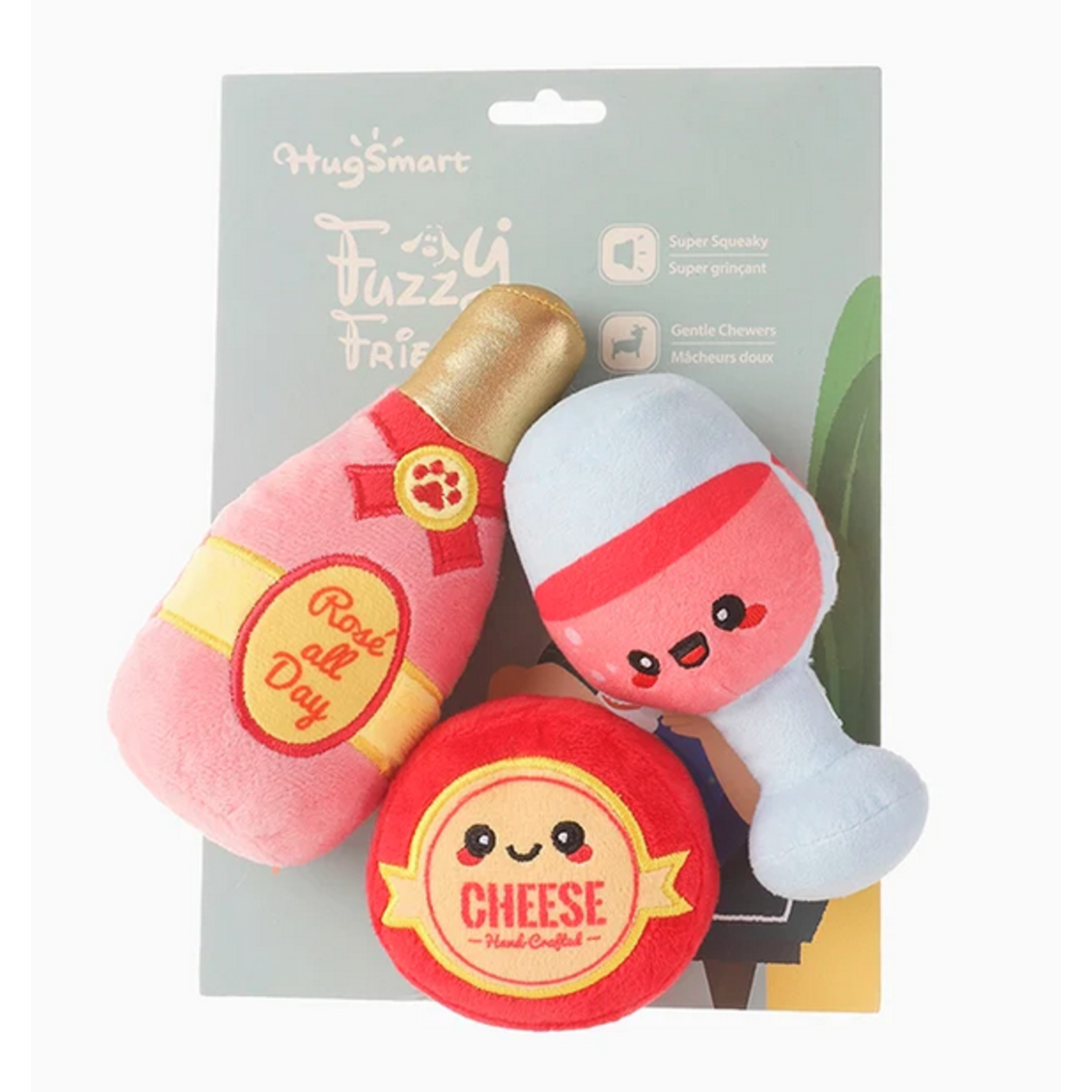 HugSmart HUGSMART Fuzzy Friendz Backyard Picnic Dog Toy