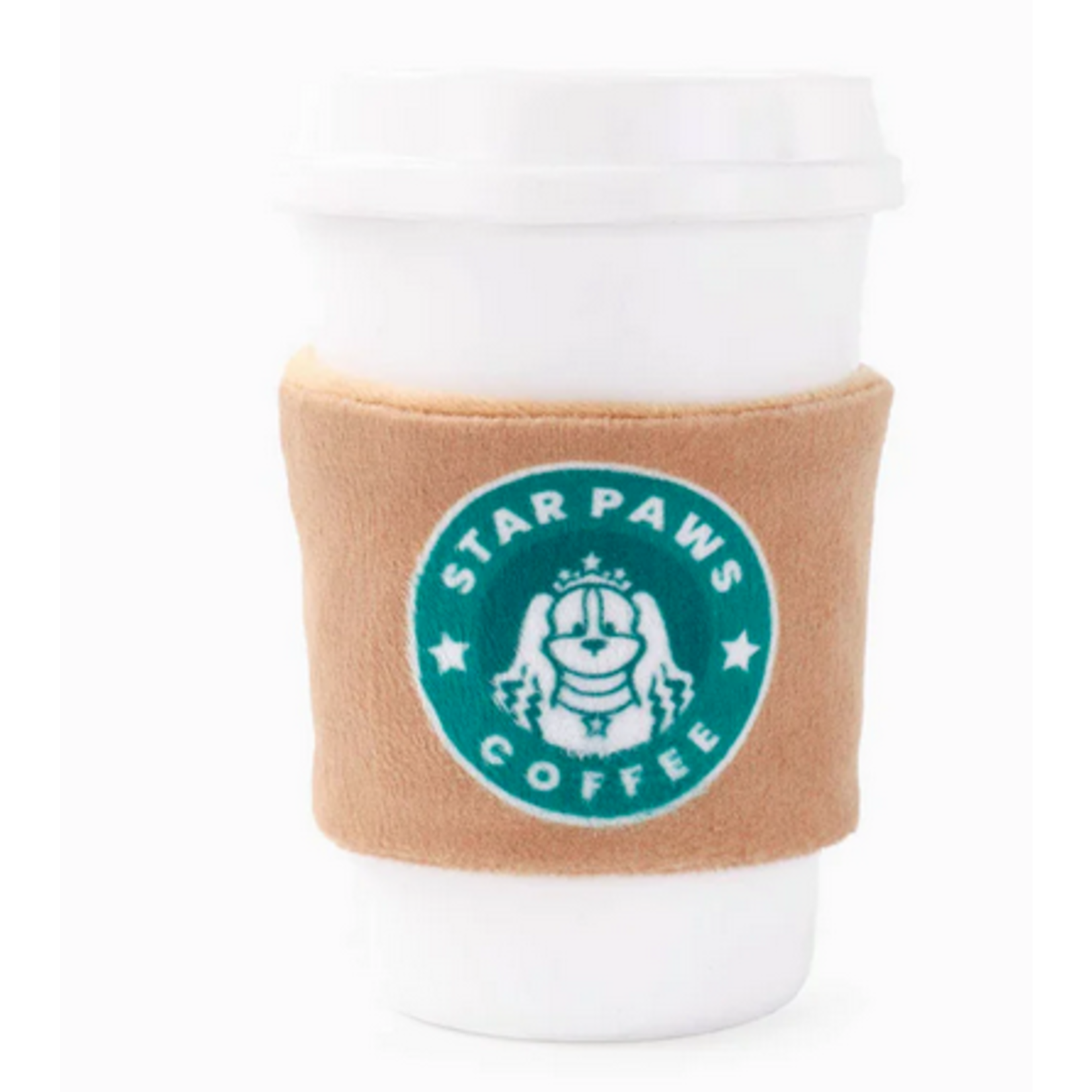HugSmart HUGSMART Dura Gaurd Star Paws Coffee Dog Toy