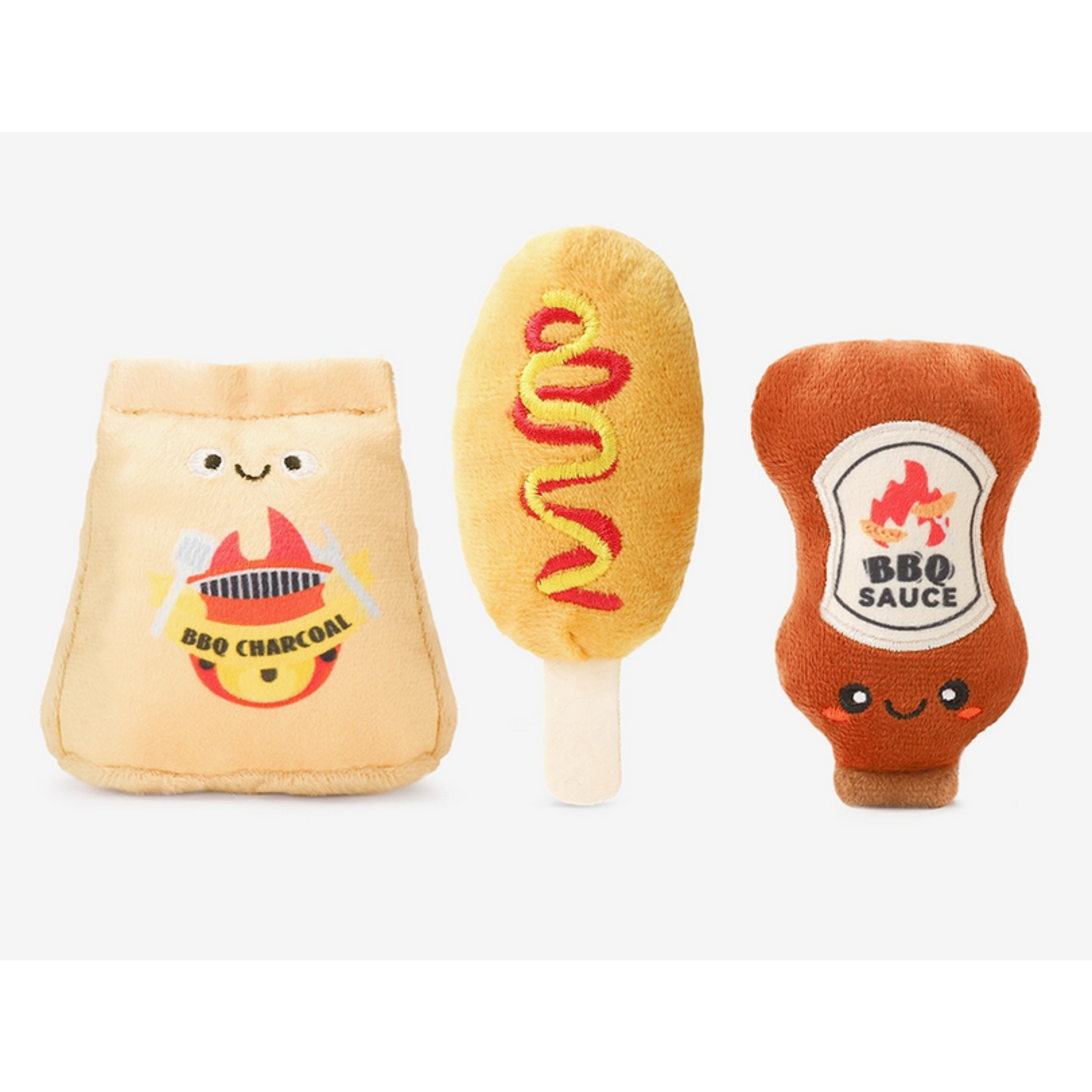 HugSmart HUGSMART Fuzzy Friendz BBQ Time Dog Toy