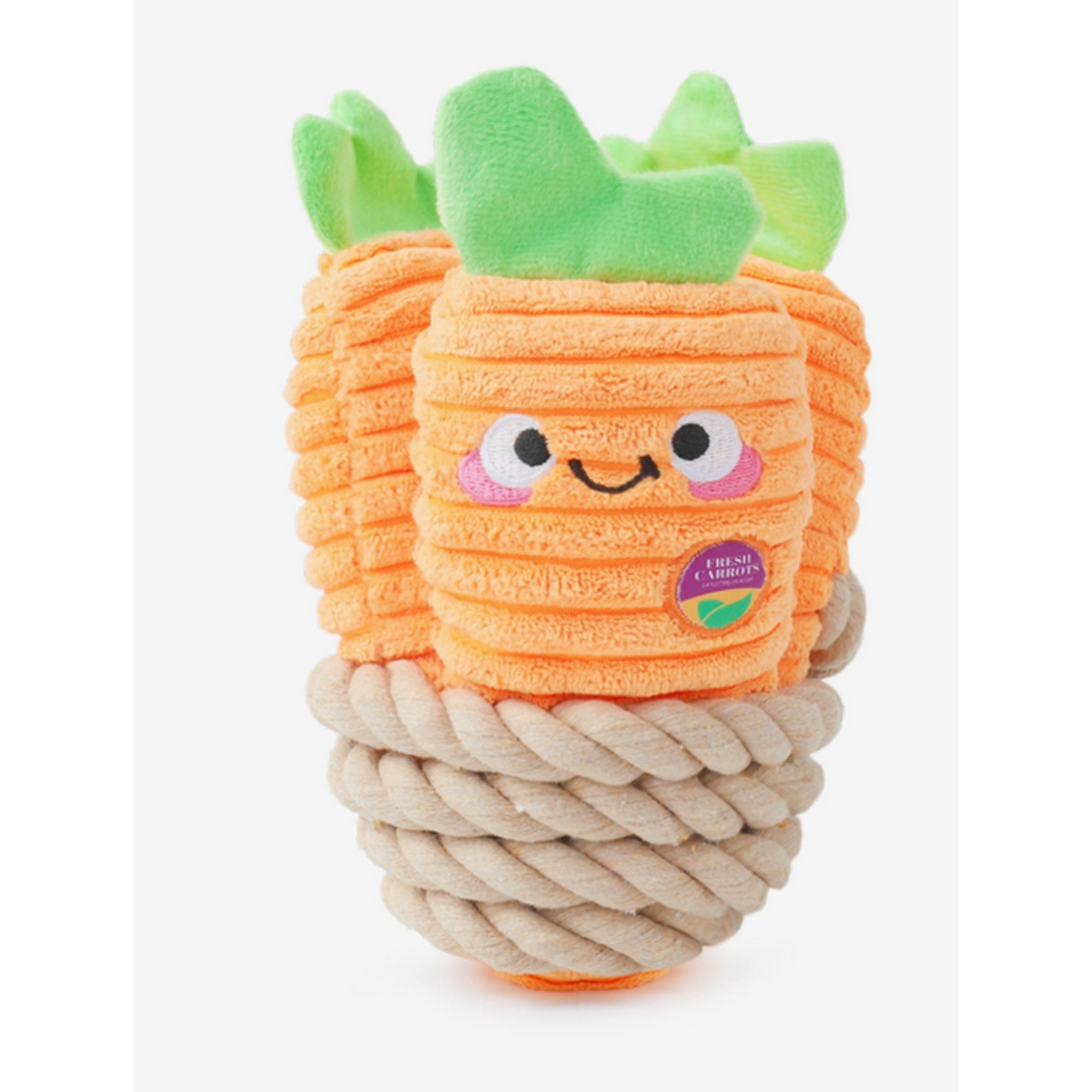 HugSmart HUGSMART Rope Funz Carrot Bunch Dog Toy