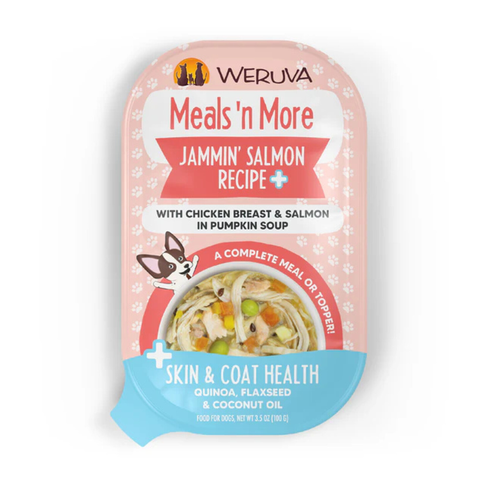 Weruva WERUVA Meals 'n More Jammin' Salmon + Skin Coat Dog 3.5oz