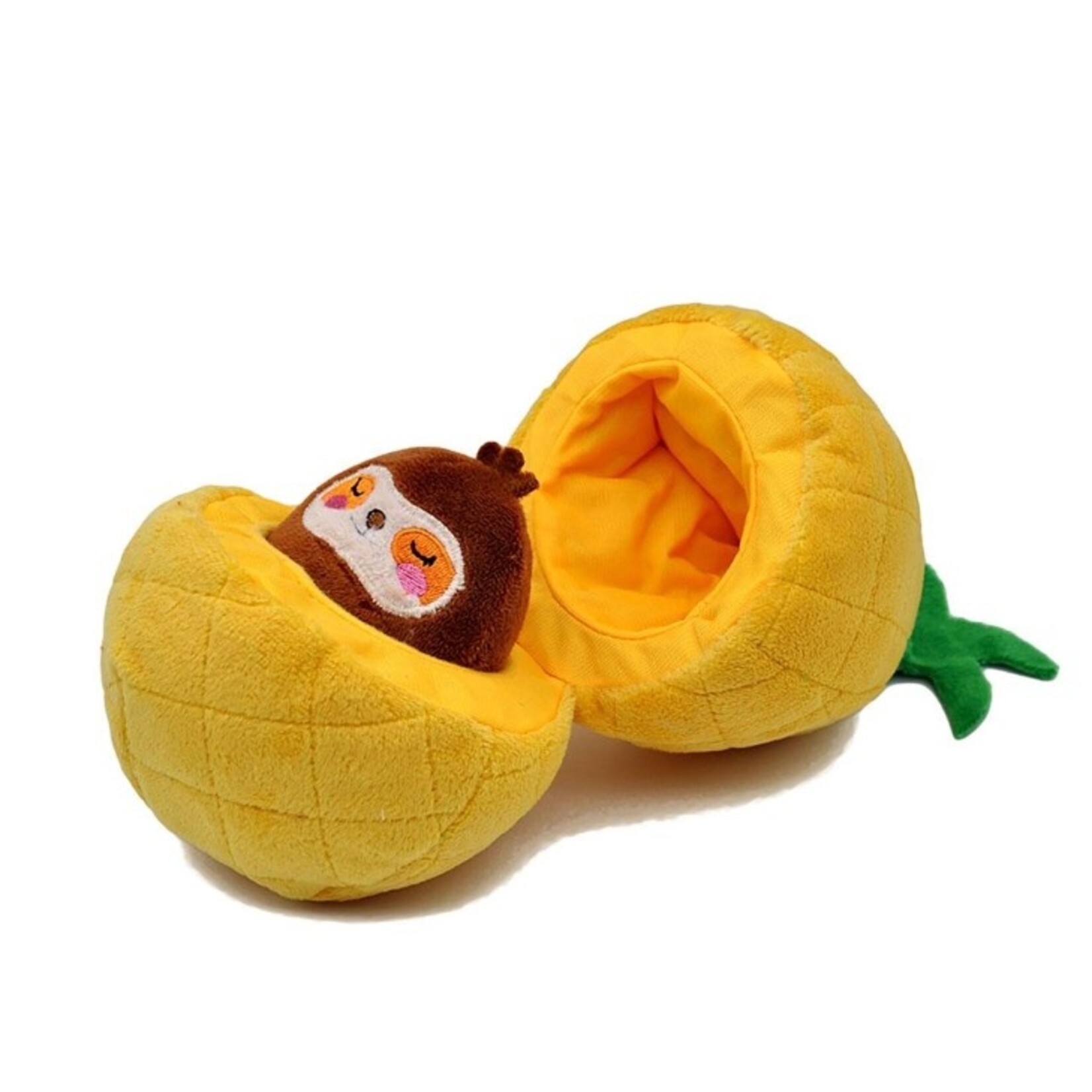 HugSmart HUGSMART Puzzle Hunter Fruity Critterz Pineapple Dog Toy