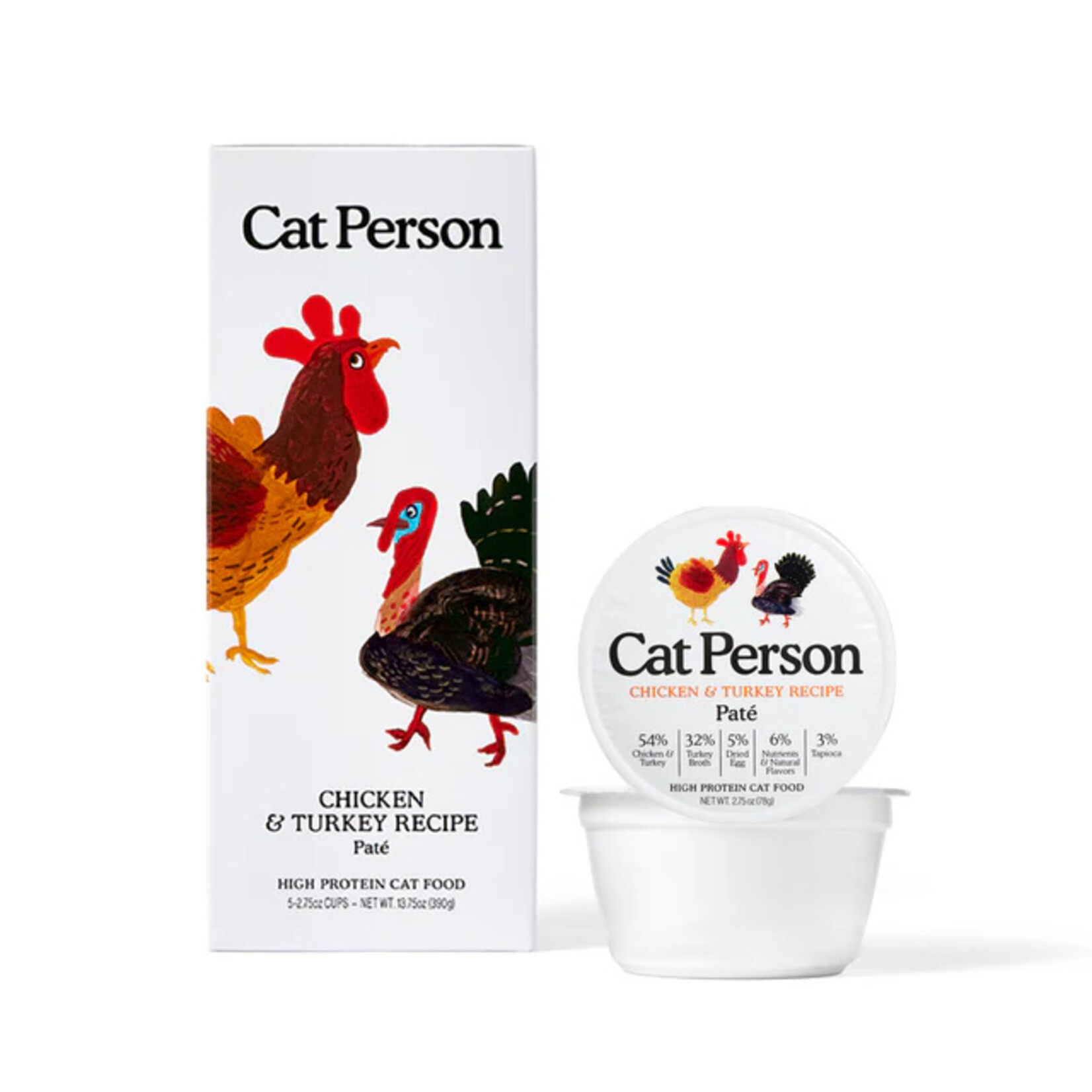 Cat Person Cat Person Chicken & Turkey Grain-Free Pate Wet Cat Food 2.75 oz