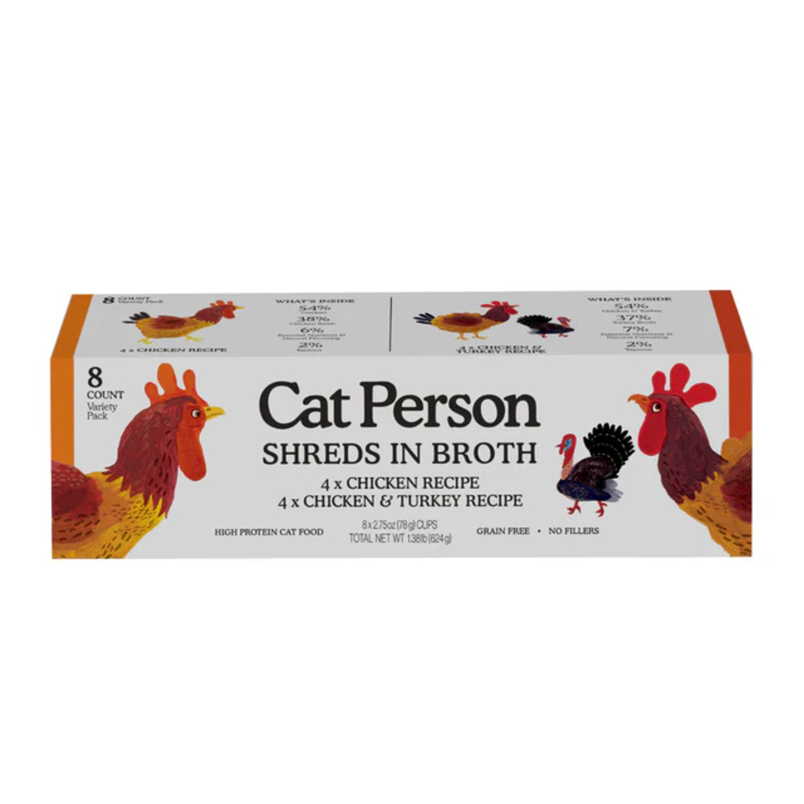 Cat Person CAT PERSON Chicken & Turkey Shreds Cat 2.75oz