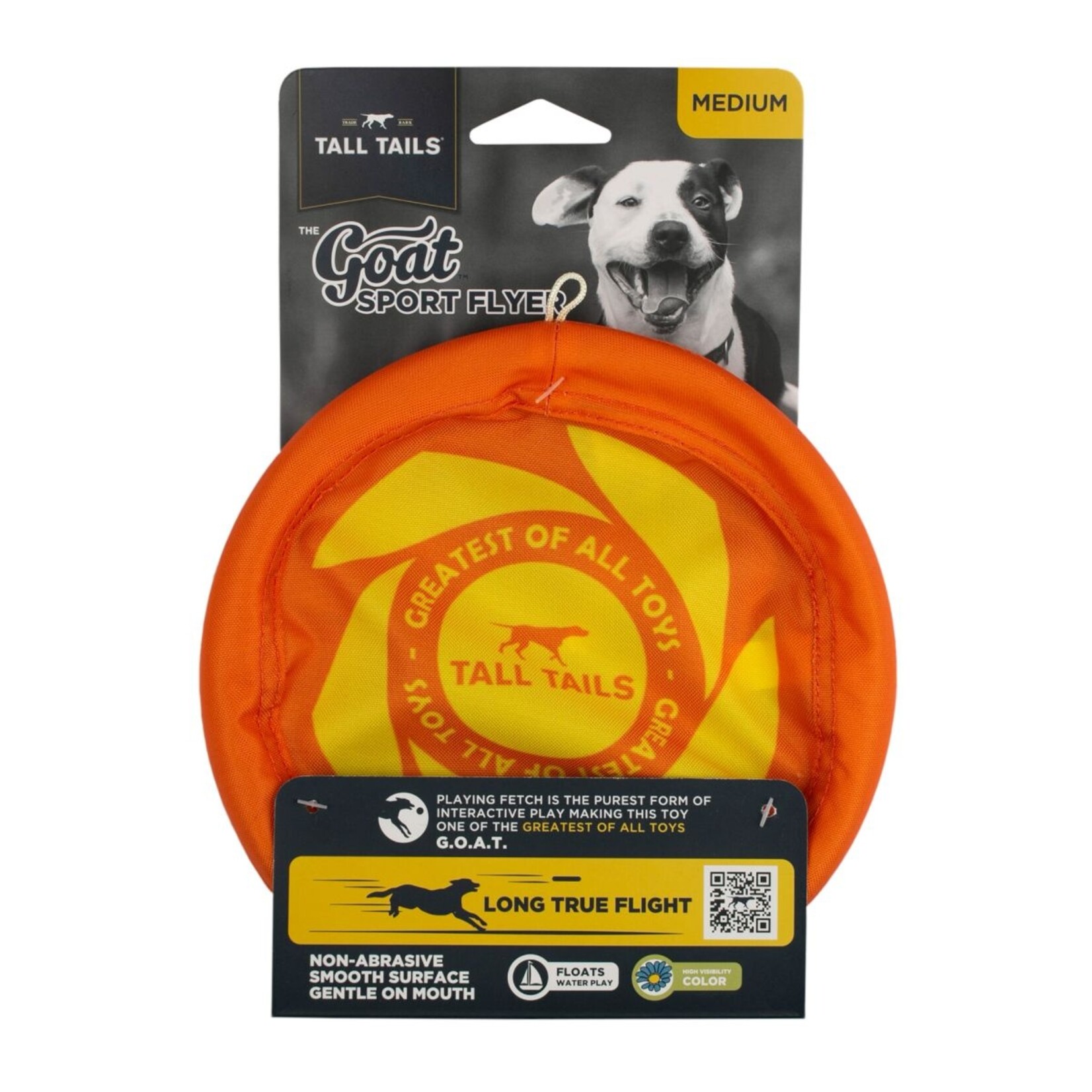 Tall Tails TALL TAILS Dog GOAT Flyer 7" Orange