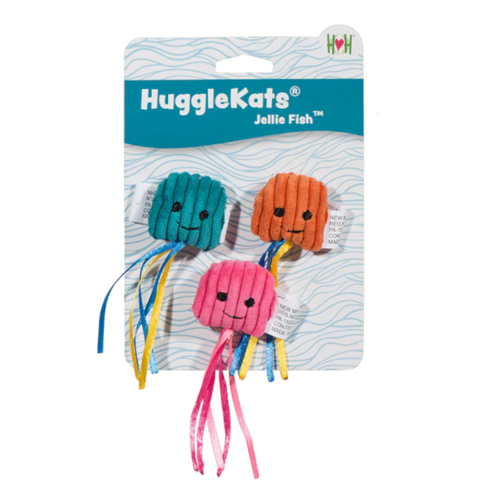 Hugglehounds HH HuggleKat Jellie Fish Cat Toy