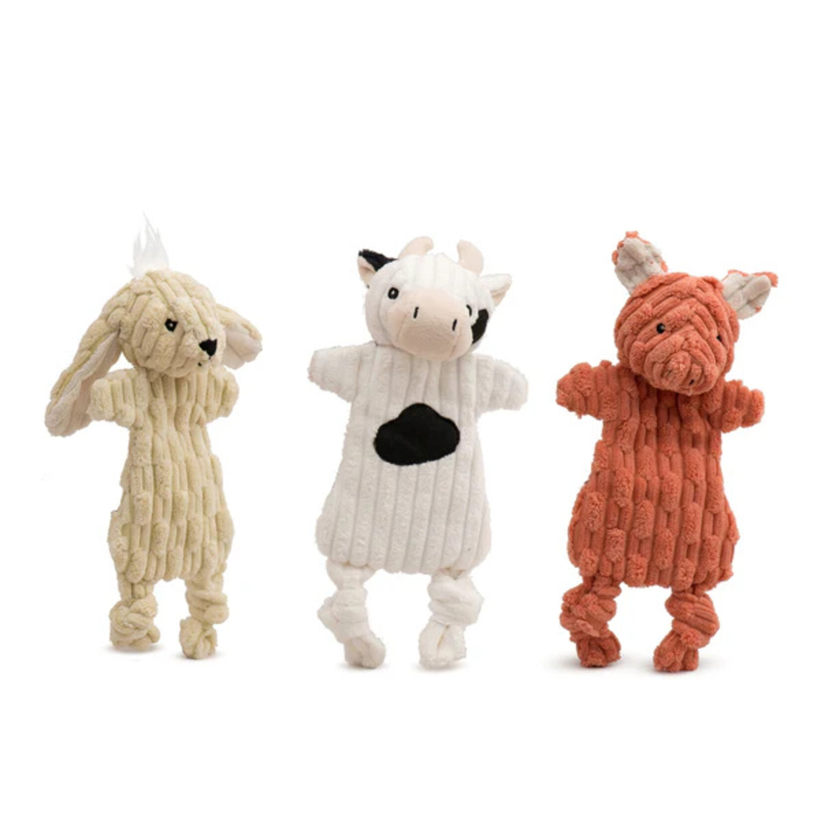 Hugglehounds HH Flatties Barnyard Dog Toy SM