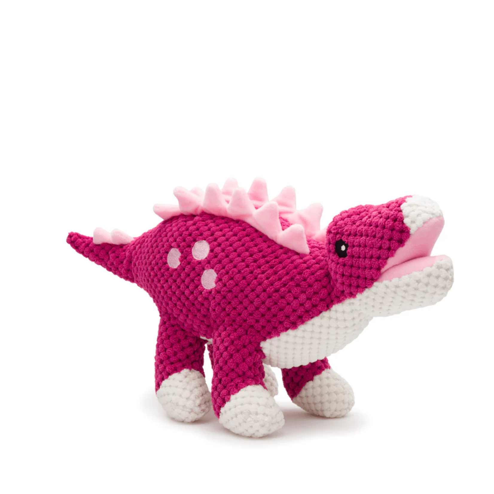 Fabdog FABDOG Floppy Dinosaur Pink Stegosaurus LG Dog Toy