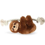 Fringe FRINGE Sloth on Rope Plush Dog Toy