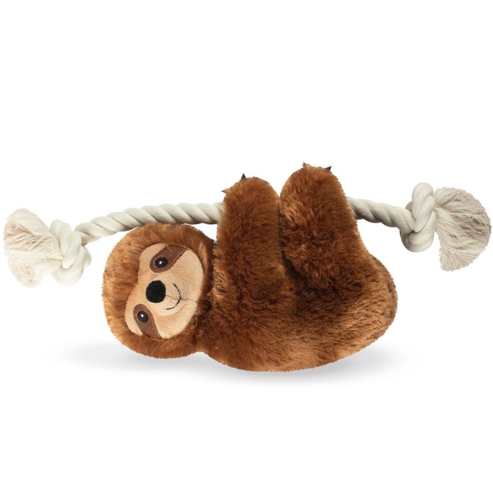 Fringe FRINGE Sloth on Rope Plush Dog Toy