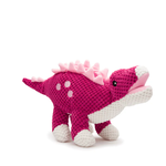 Fabdog FABDOG Floppy Dinosaur Pink Stegosaurus SM Dog Toy