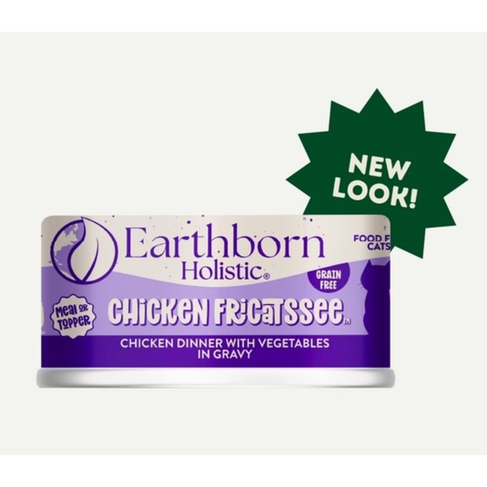 Earthborn Holistic Pet Food Earthborn Chicken Fricatssee Canned Cat Food 5.5oz
