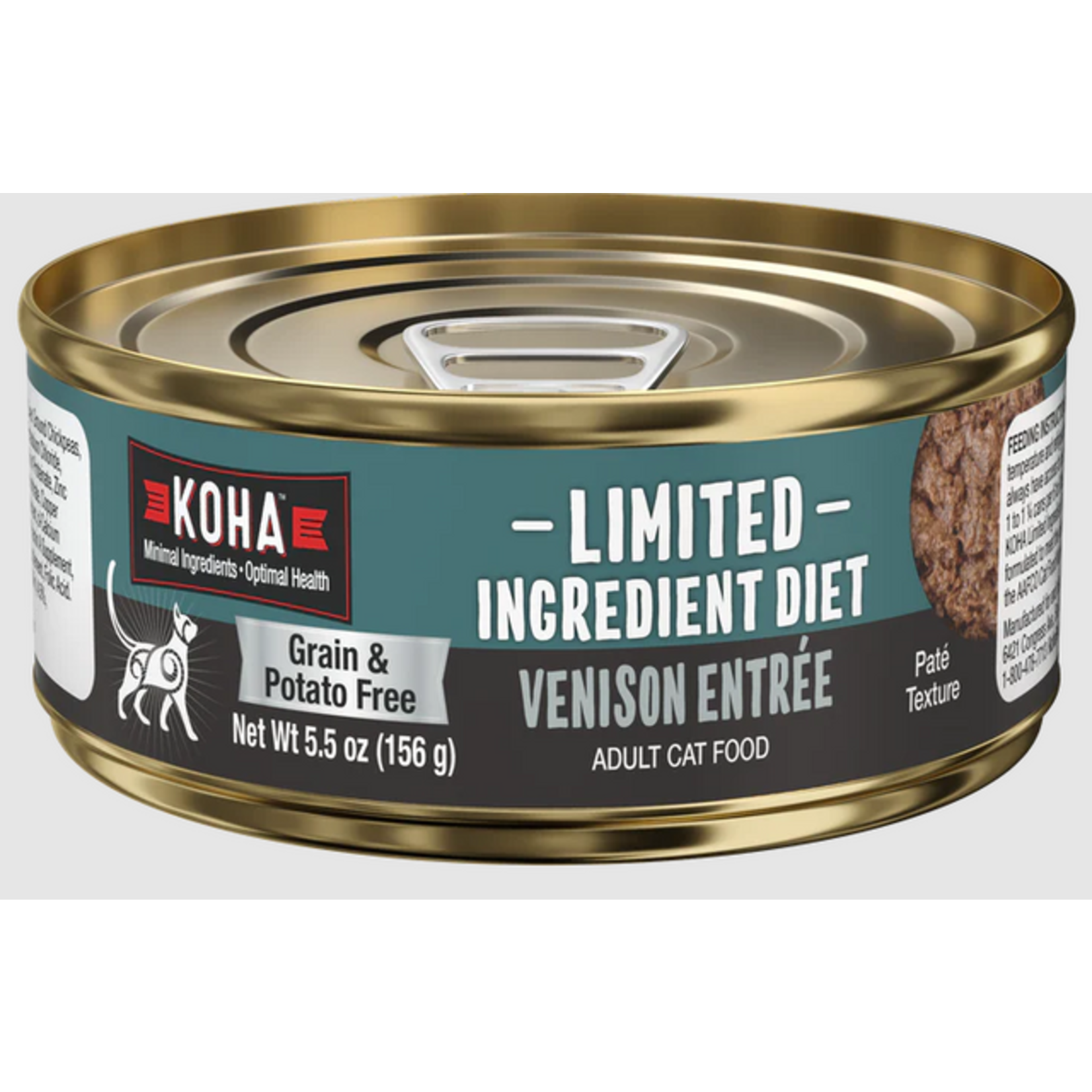 Koha KOHA Limited Ingredient Diet Venison Entrée Grain-Free Pate Wet Cat Food 5.5 oz