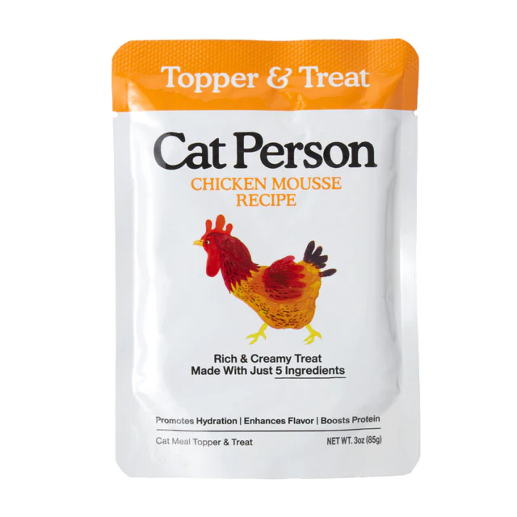 Cat Person CAT PERSON Chicken Mousse Topper Cat 3oz