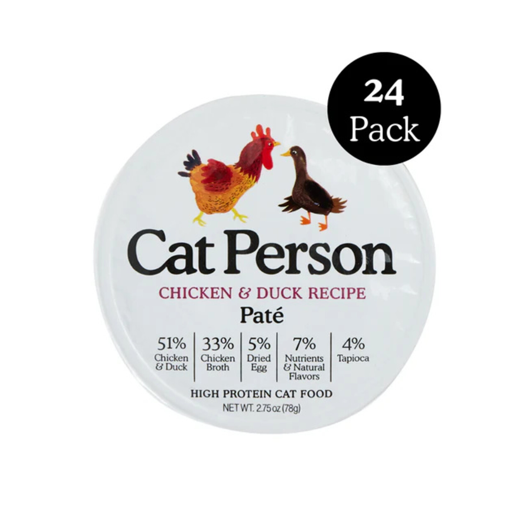 Cat Person Cat Person Chicken & Duck Grain-Free Pate Wet Cat Food 2.75 oz