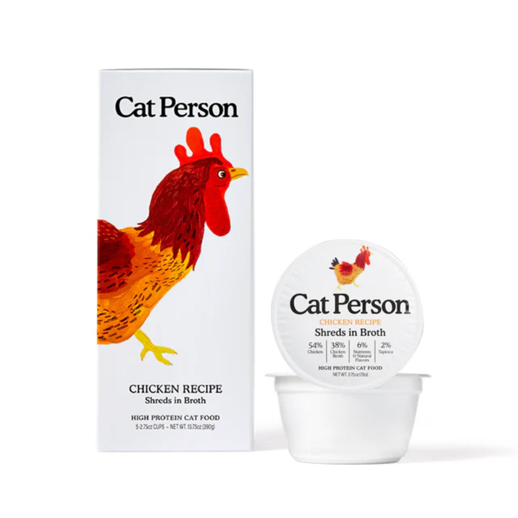 Cat Person Cat Person Chicken Shreds in Broth Grain-Free Wet Cat Food 2.75 oz