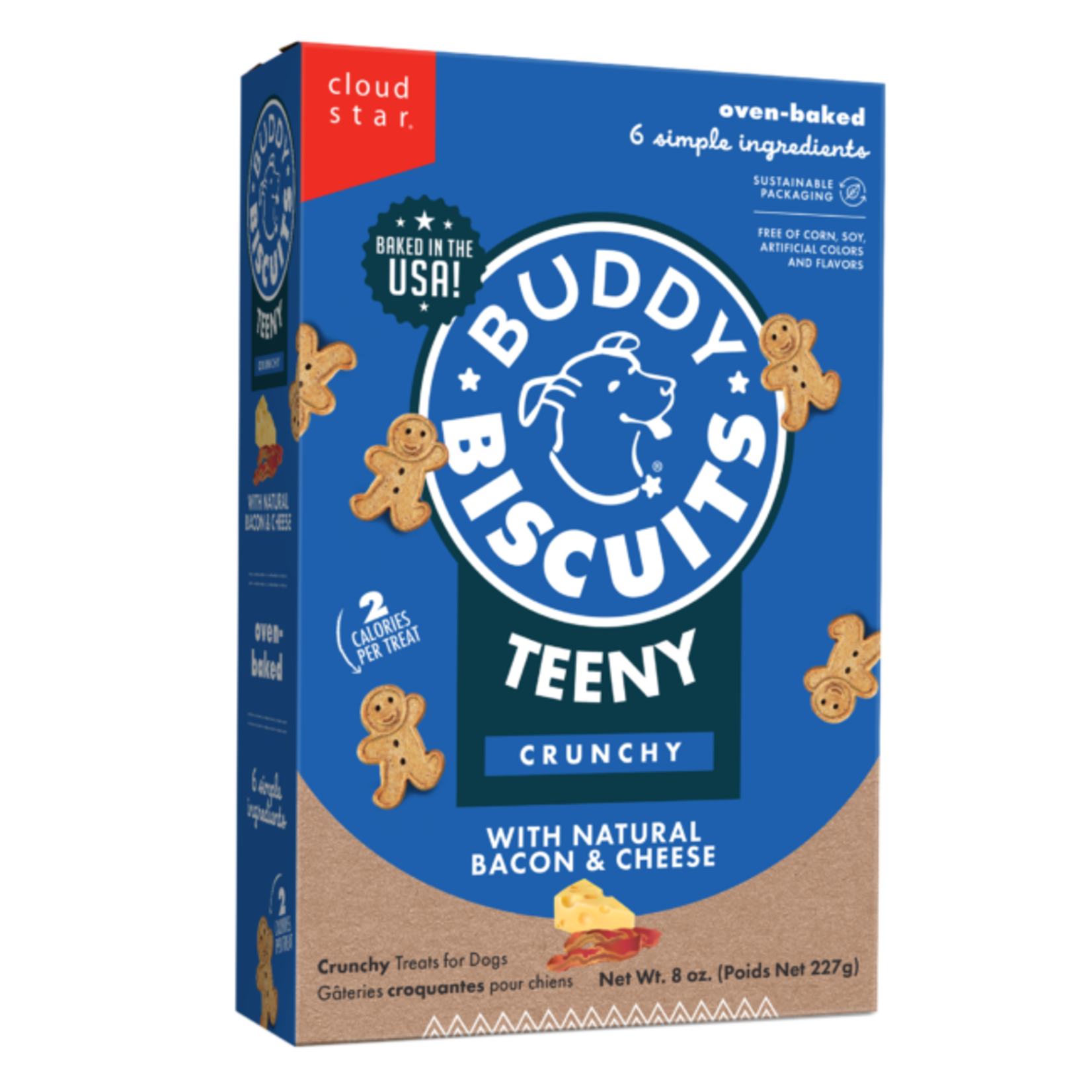 Cloud Star Buddy Biscuits Itty Bitty Oven Baked Bacon & Cheese Dog Treats 8oz