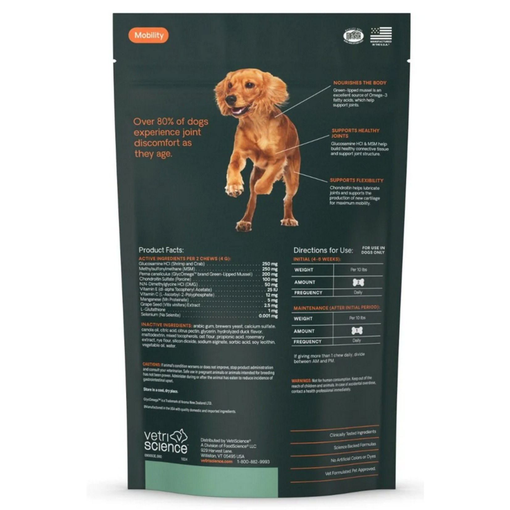 Pet Naturals / VetriScience VETRI Glycoflex Plus Small Dog Supplement Chews 60ct