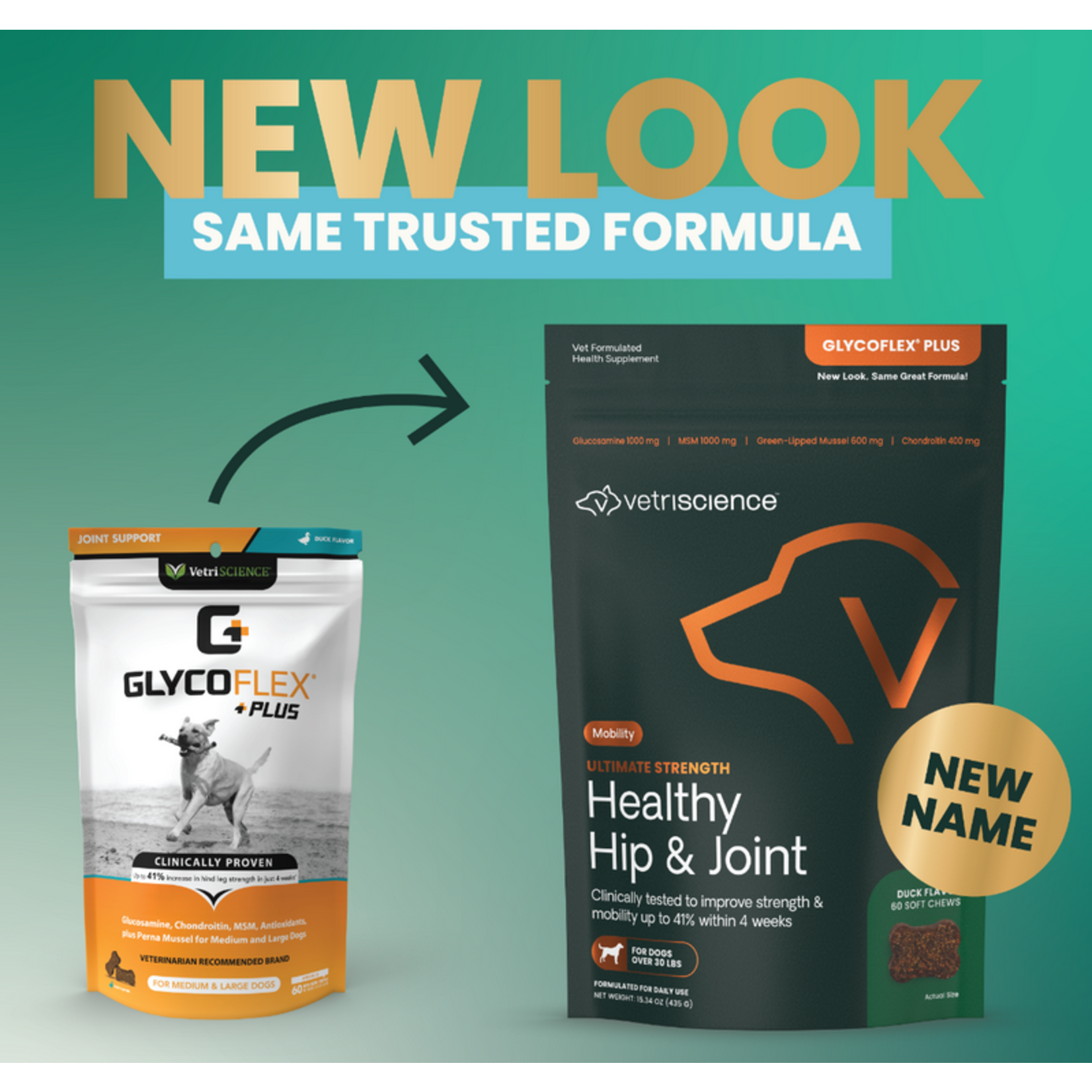 Pet Naturals / VetriScience VETRI Glycoflex Plus Dog Supplement Chews 60ct