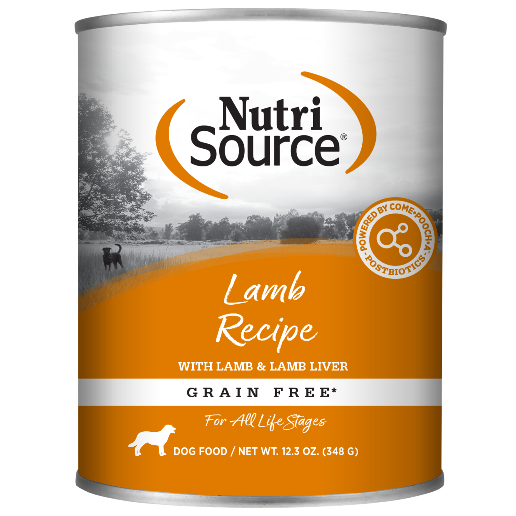 Nutrisource NUTRISOURCE GF Lamb & Lamb Liver Dog Can 12.3oz