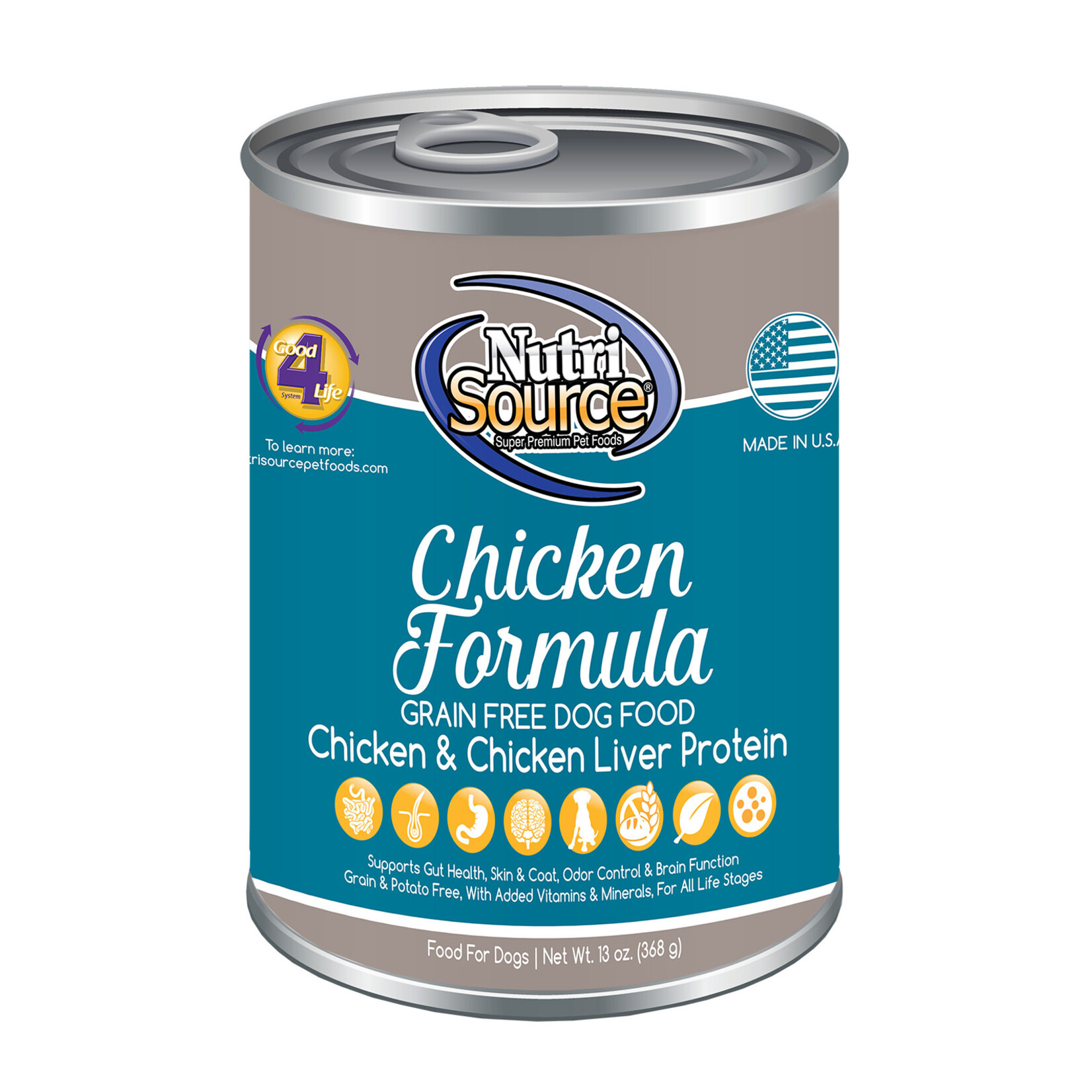 Nutrisource NUTRISOURCE GF Chicken Can Dog 12.3oz