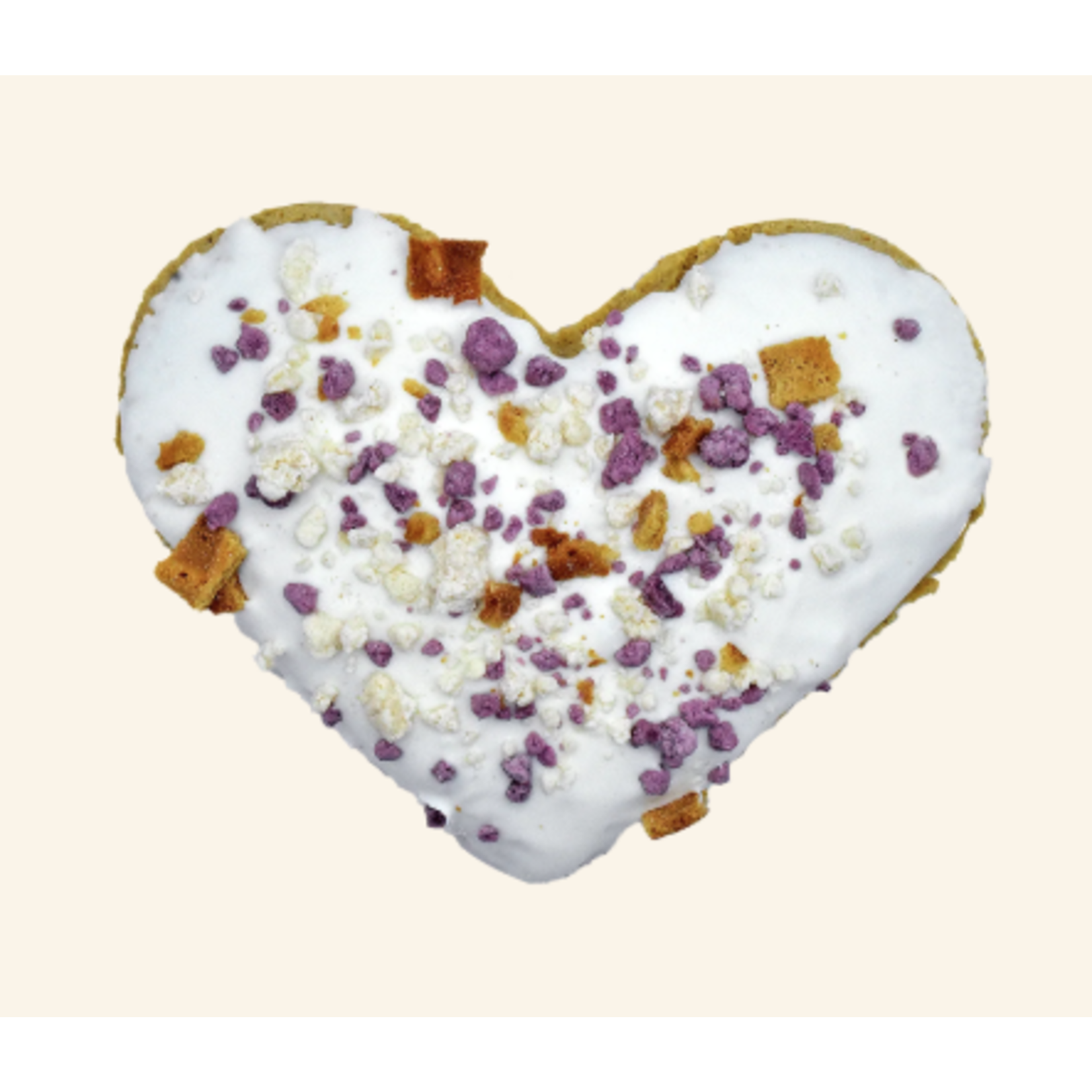 K9 Granola Factory K9GF Gourmet Jumbo Heart Blueberry Cobbler Cookies 4pk