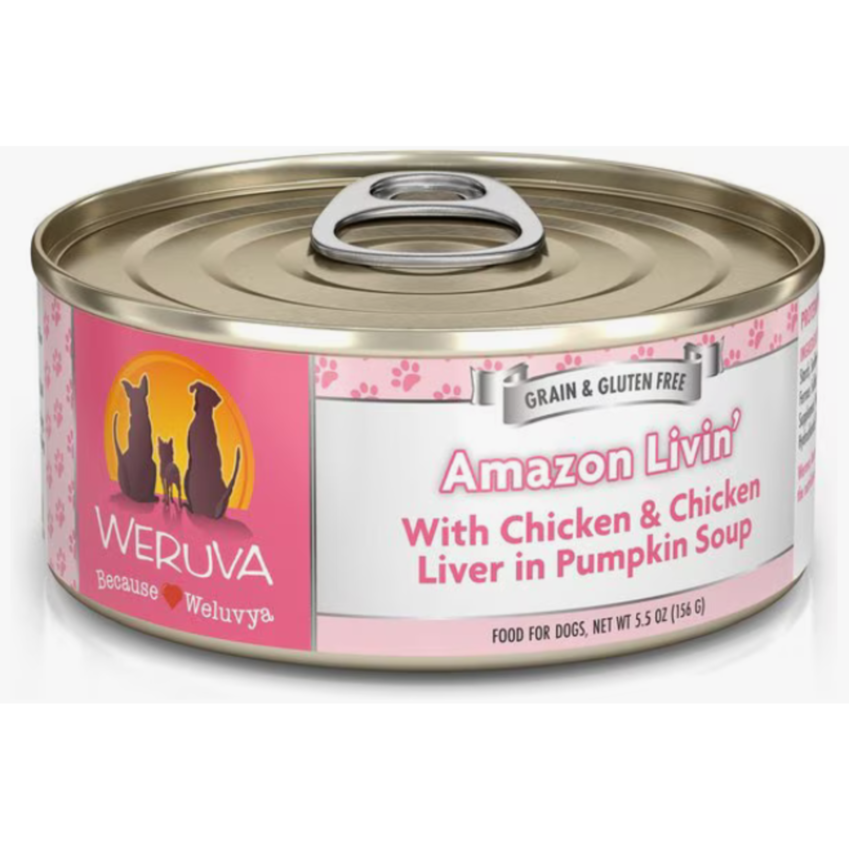 Weruva Weruva Amazon Livin' Chicken & Chicken Liver in Pumpkin Soup Wet Dog Food 5.5 oz