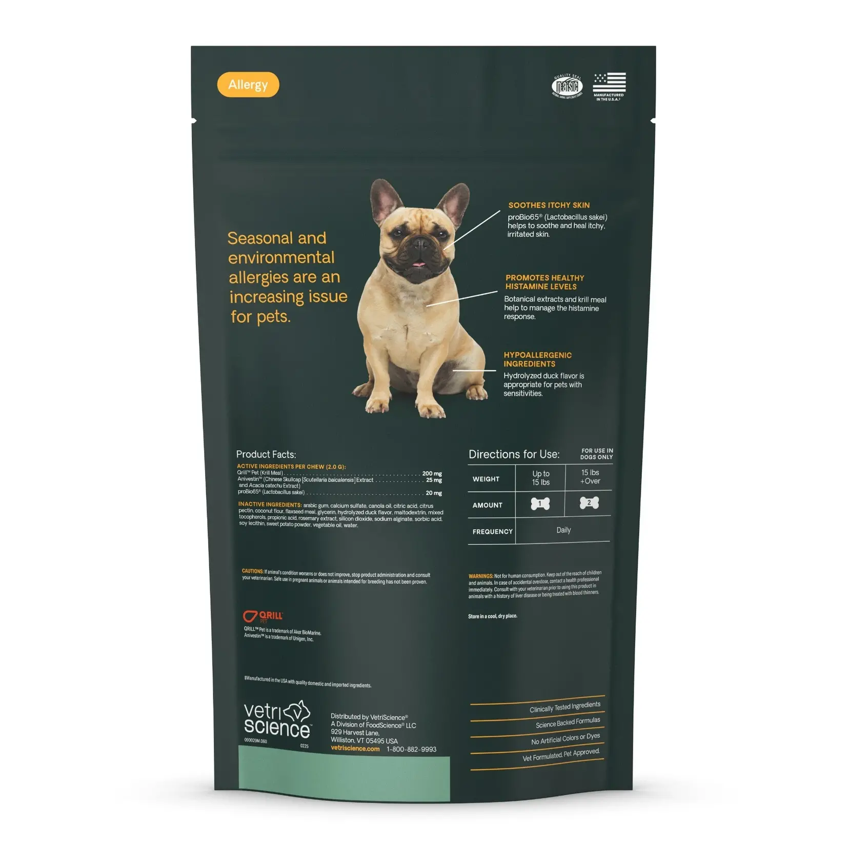 Pet Naturals / VetriScience VETRI Allergy Plus Dog 60ct