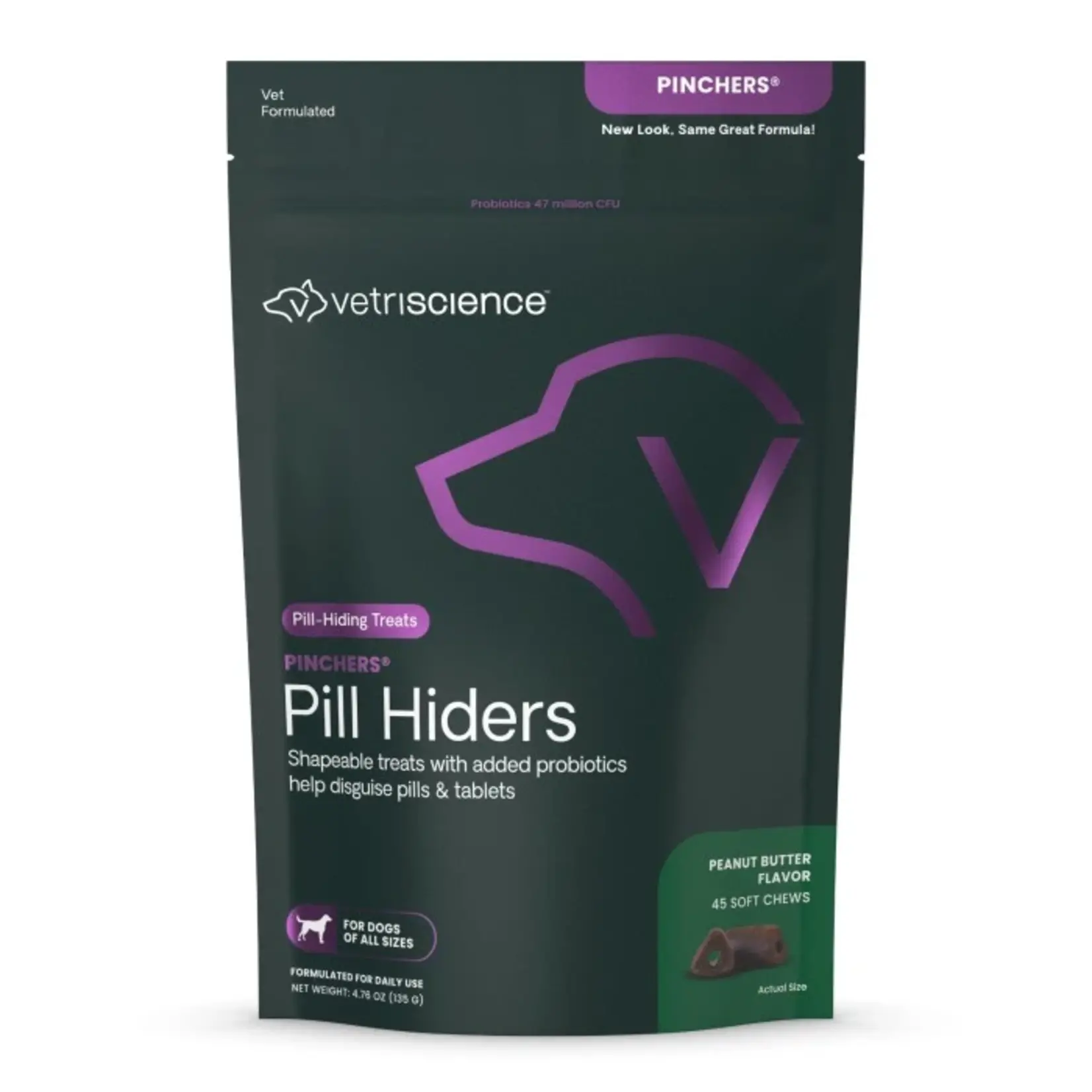 Pet Naturals / VetriScience VETRI Pinchers Pill Hiding Treat PB Dog 45ct