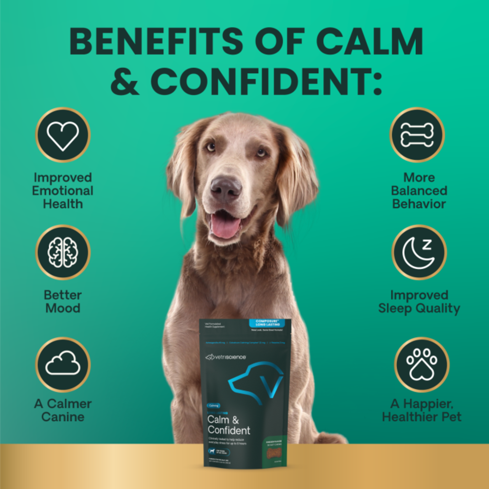 Pet Naturals / VetriScience VETRI Composure Long Lasting Dog Supplement Chews 50ct