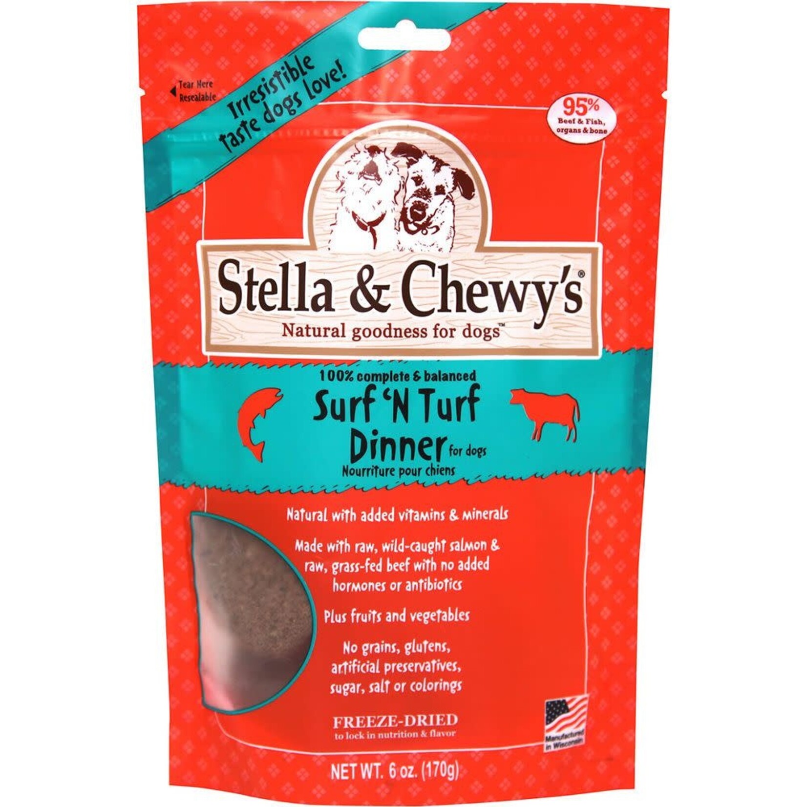Stella & Chewys S&C FD Surf N Turf Patties Dog  14oz **S/0**