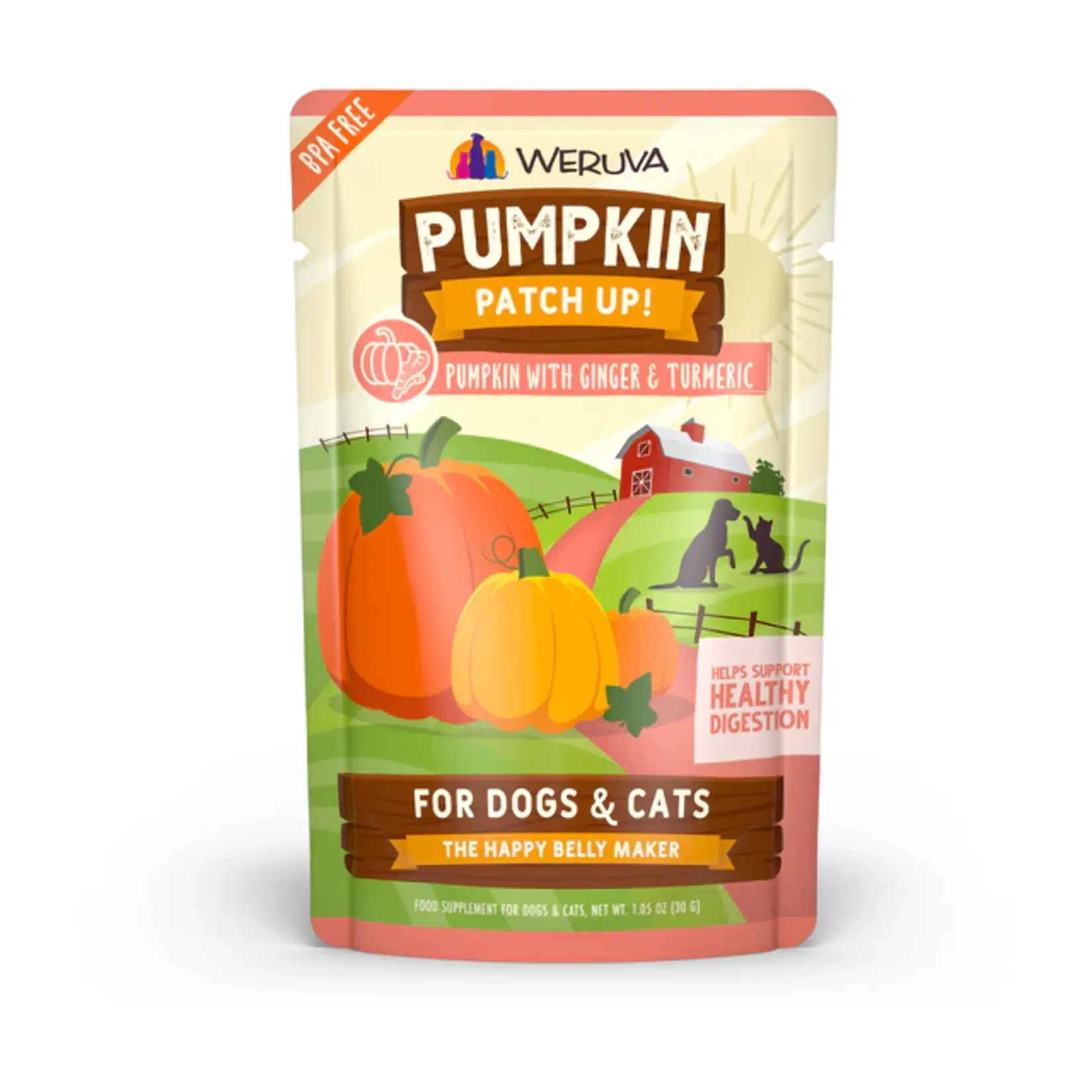 Weruva Weruva Pumpkin Patch Up! Pumpkin with Ginger & Turmeric Supplement for Dogs & Cats 2.8 oz