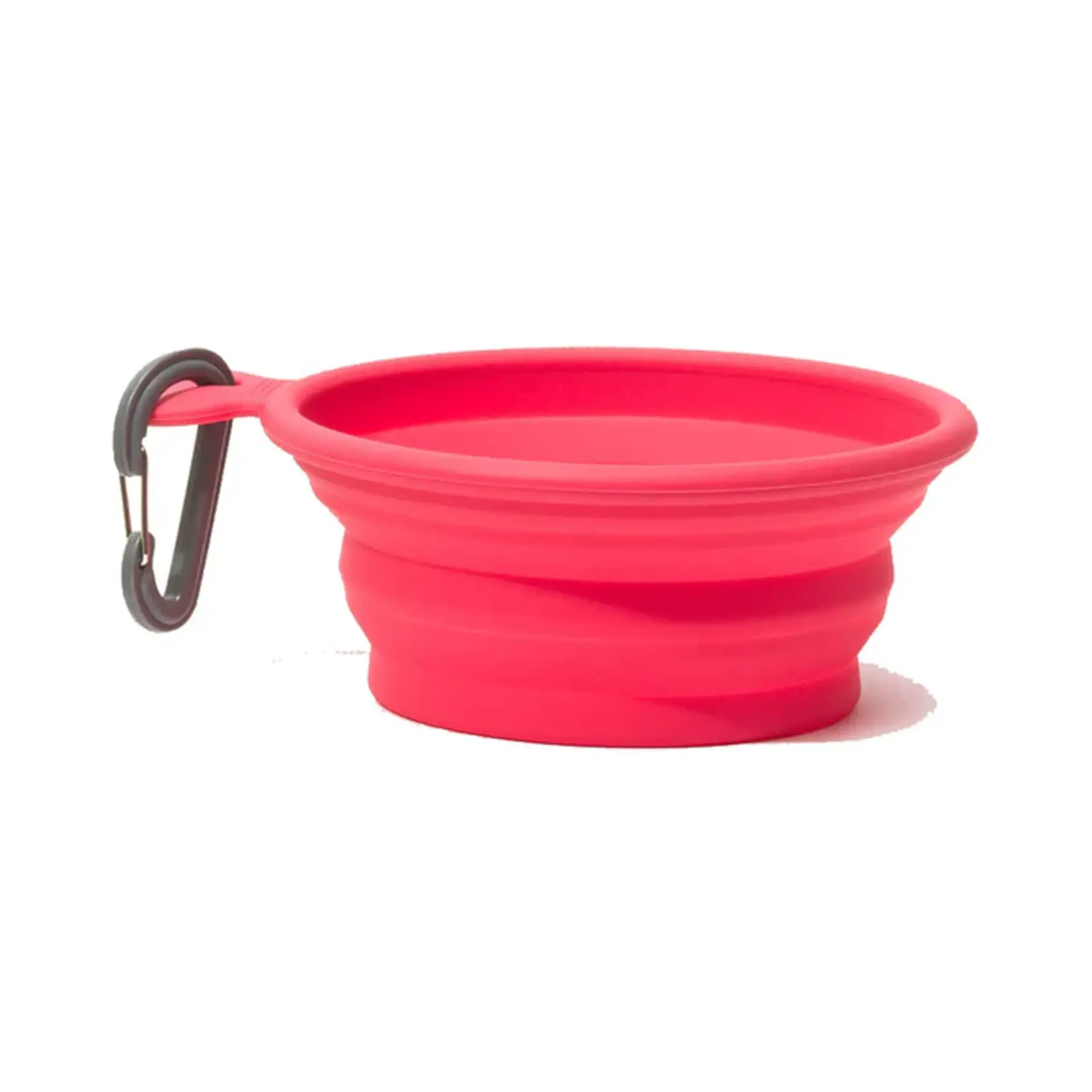 Messy Mutts Messy Mutts Silicone Collapsible Dog Bowl, Melon Small, 1.75 Cup Bowl